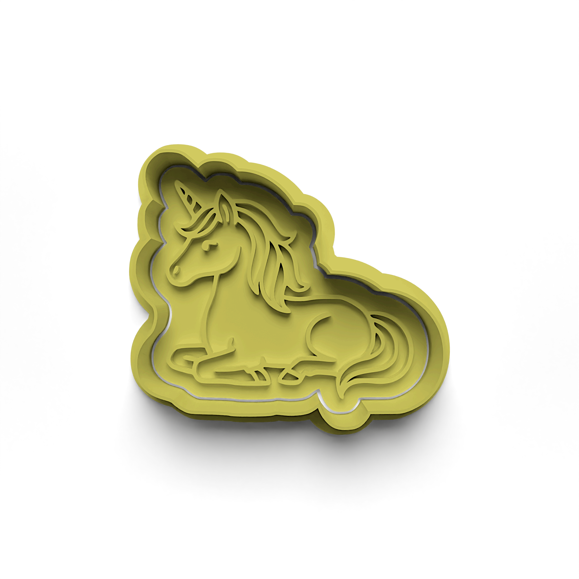 Unicorns Kurabiye Kalıbı Damga ve Kesici Seti (0917_3)