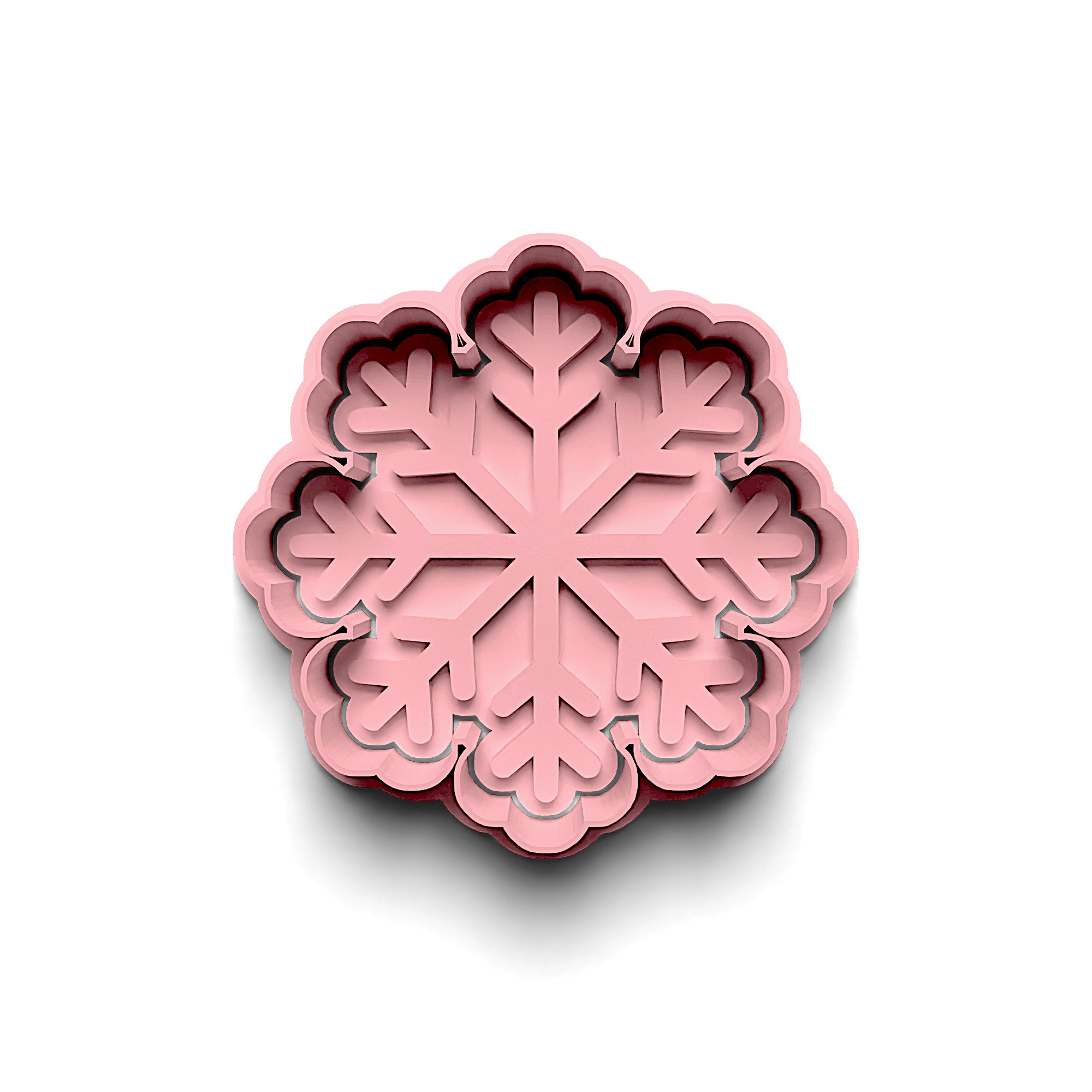 Snowflake Cookie Cutter Stamp and Cutter Set (0015_1)