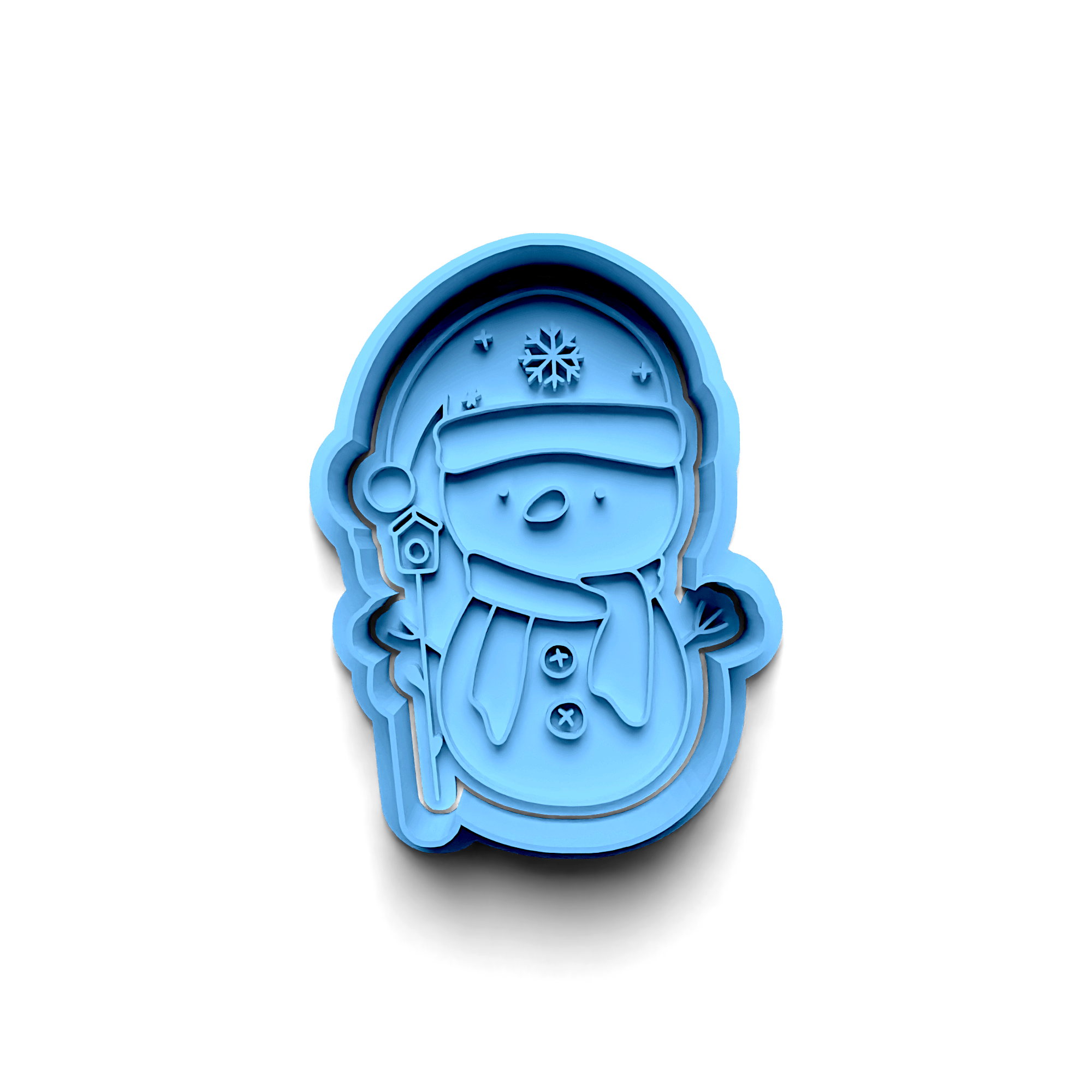 Snowman Cookie Cutter Stamp and Cutter Set (0016_3)