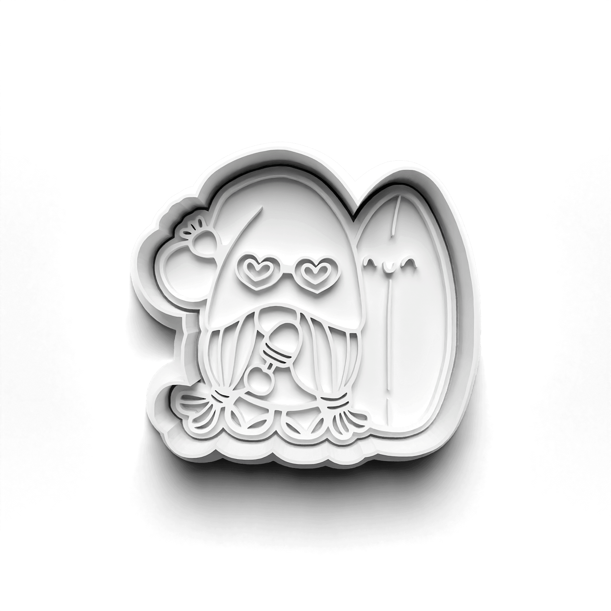 Gnomes on Vacation #1 Cookie Stamp and Cutter Set