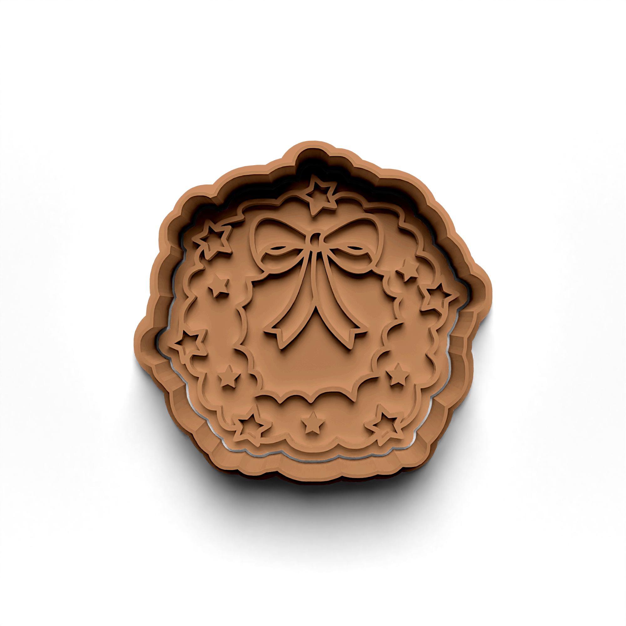 Door Ornament Cookie Mold Stamp and Cutter Set (0164_3)