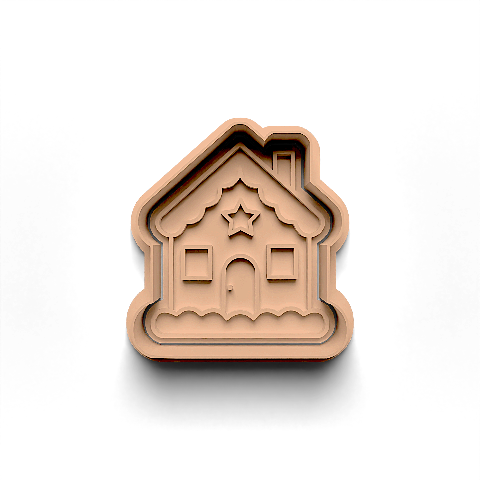 House Cookie Mold Stamp and Cutter Set (0166_1)