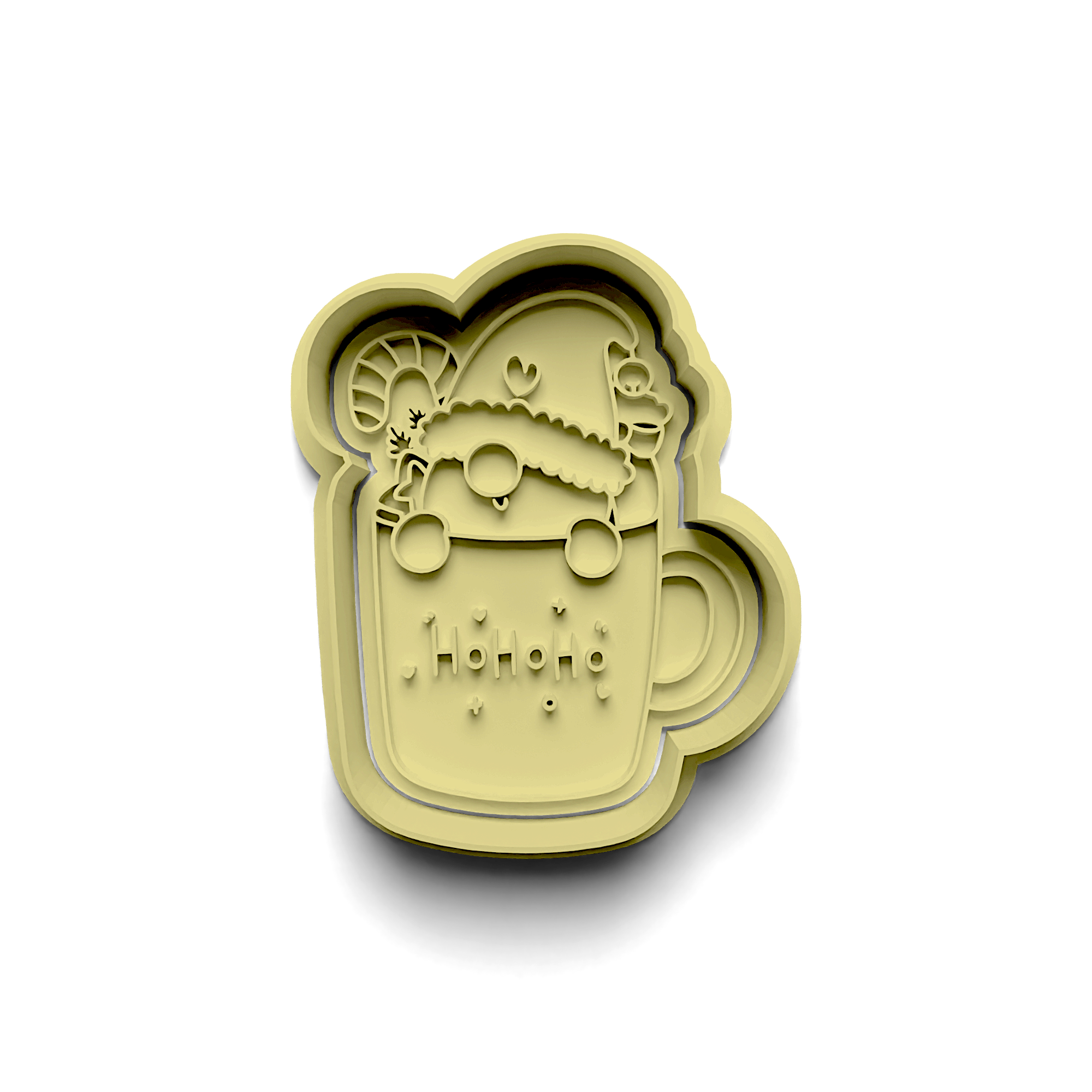 Dwarf Mug Cookie Mold Stamp and Cutter Set (0173_1)