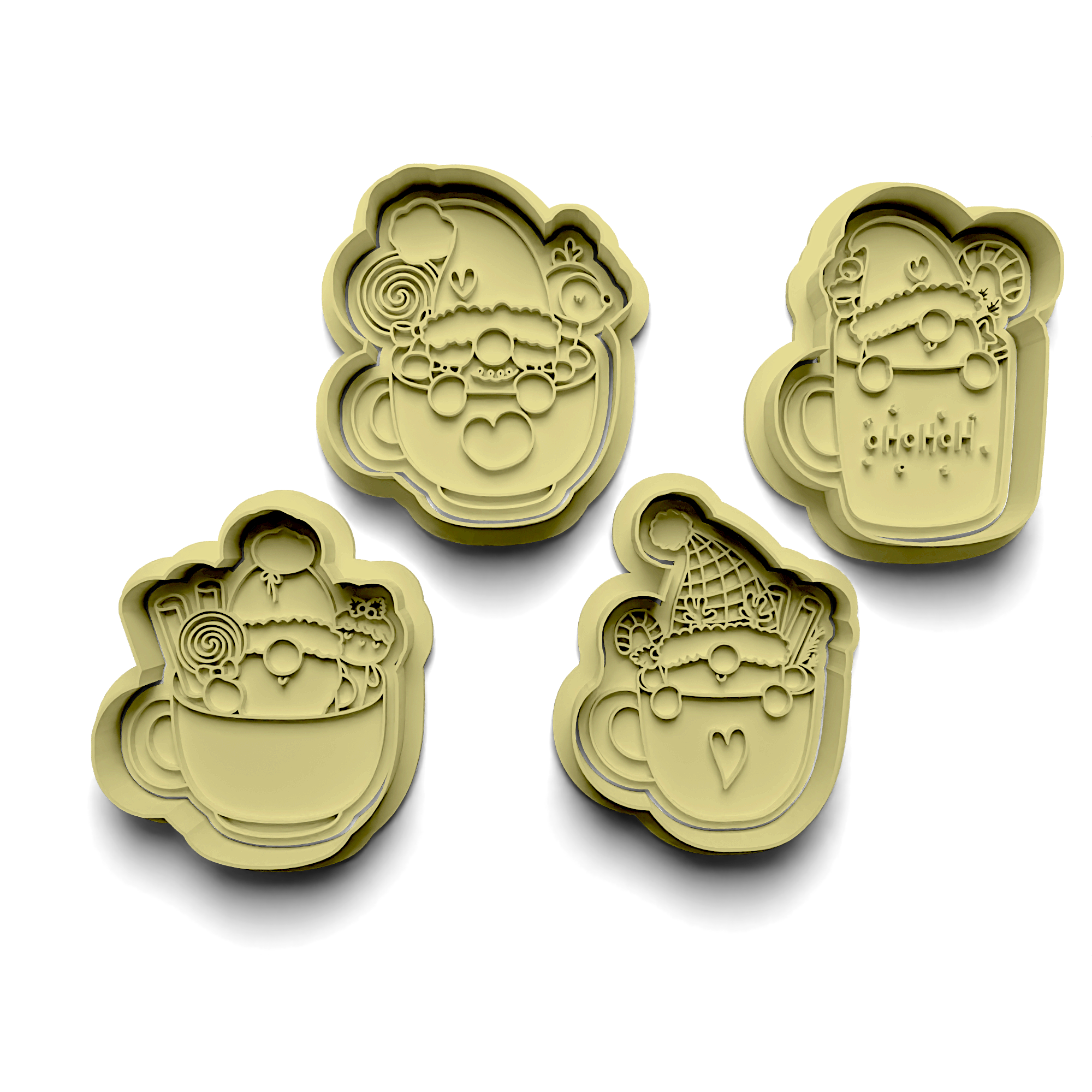 Dwarf Mug Cookie Cutter Stamp and Cutter Set (0173)