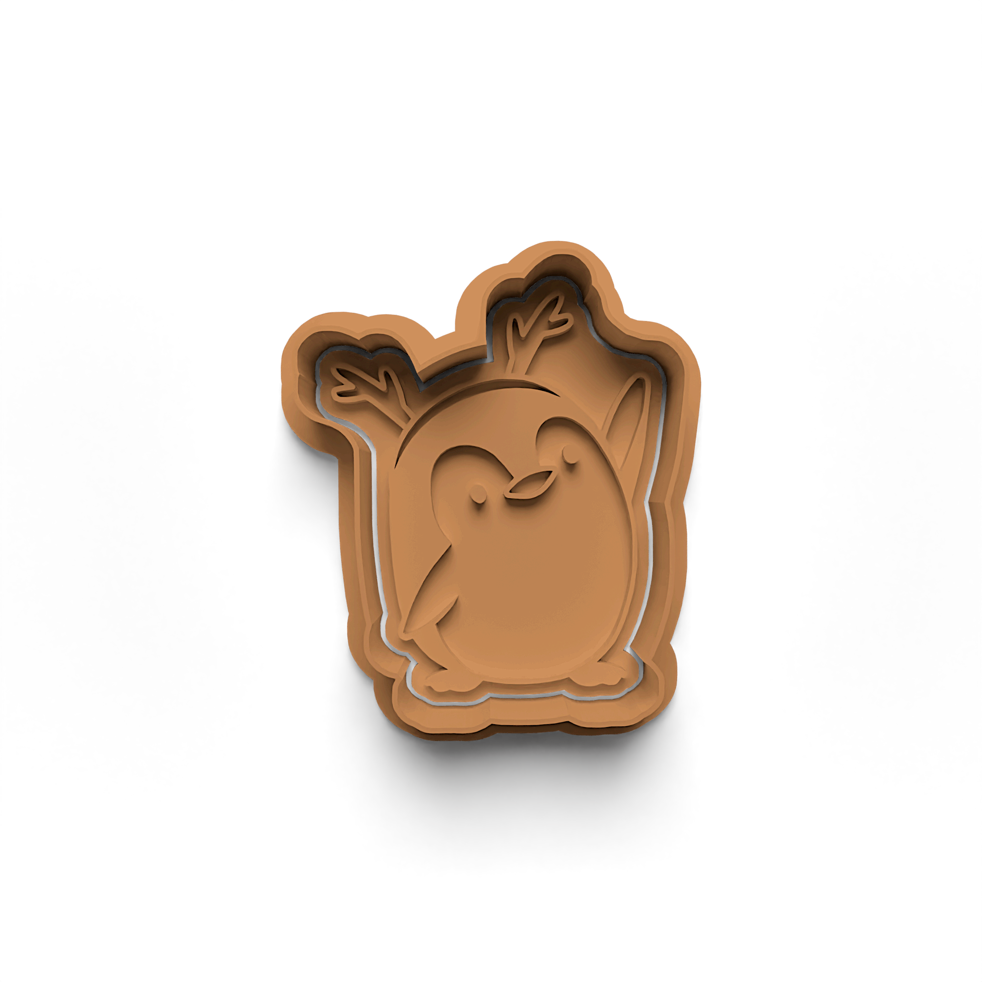 New Year Decorations Cookie Cutters Stamp and Cutter Set (0462_3)