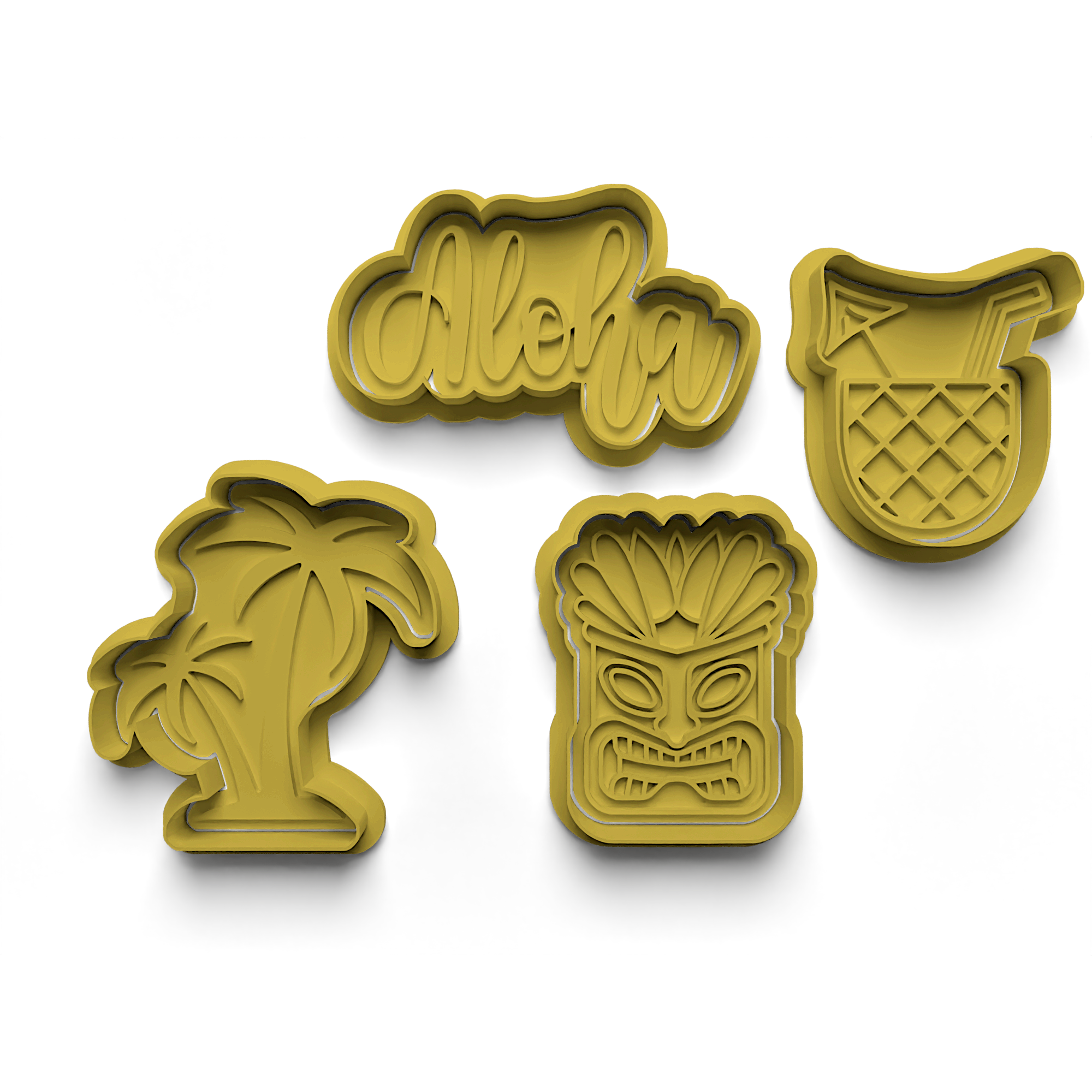 Summer Cookie Cutter Stamp and Cutter Set (0248)