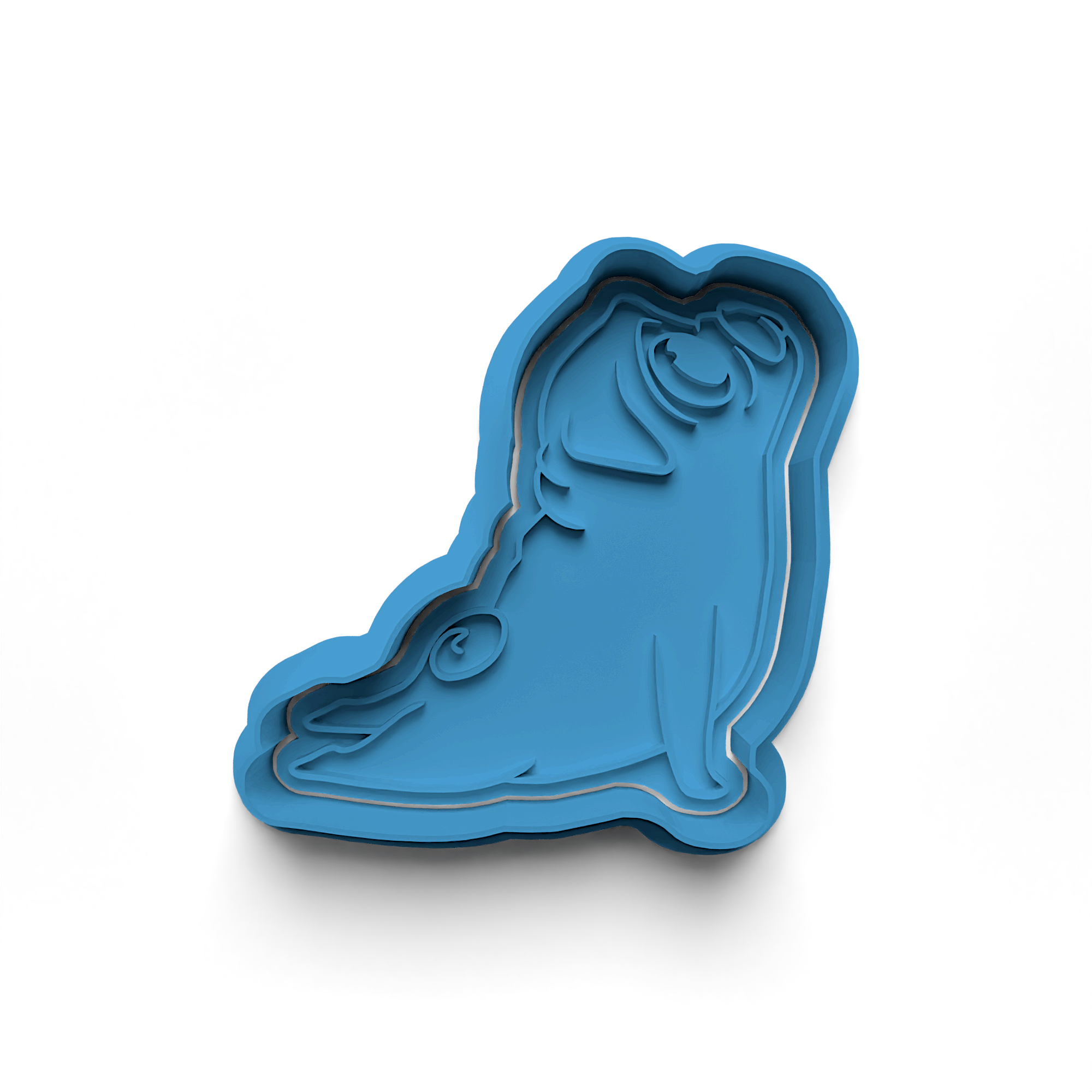 Yoga Dog Cookie Cutter Stamp and Cutter Set (0251_1)