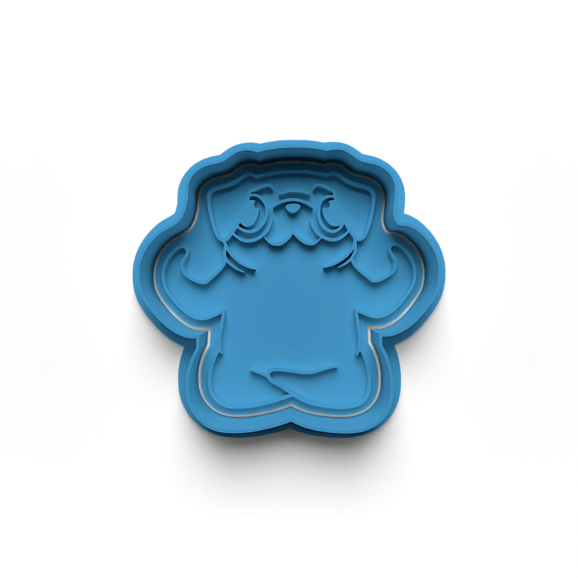 Yoga Dog Cookie Cutter Stamp and Cutter Set (0251_3)