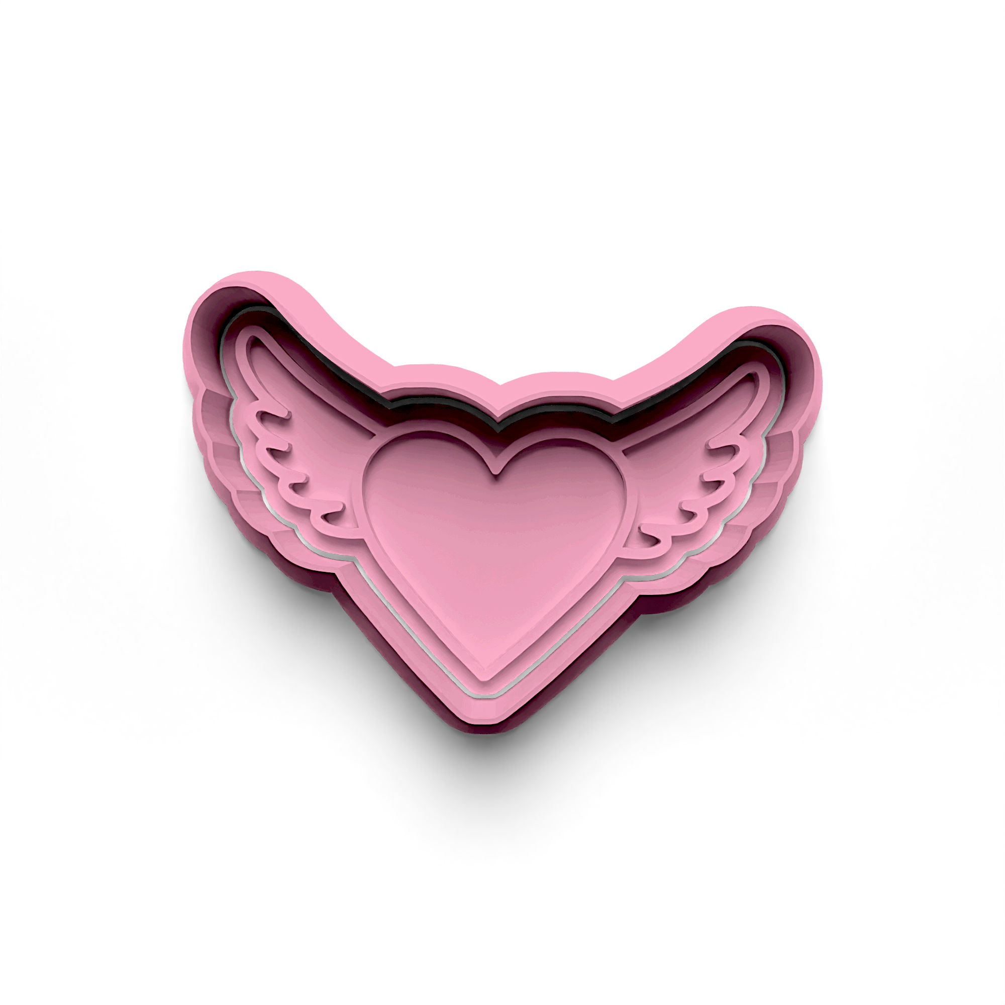 Winged Heart Cookie Cutter Stamp and Cutter Set (0260_2)