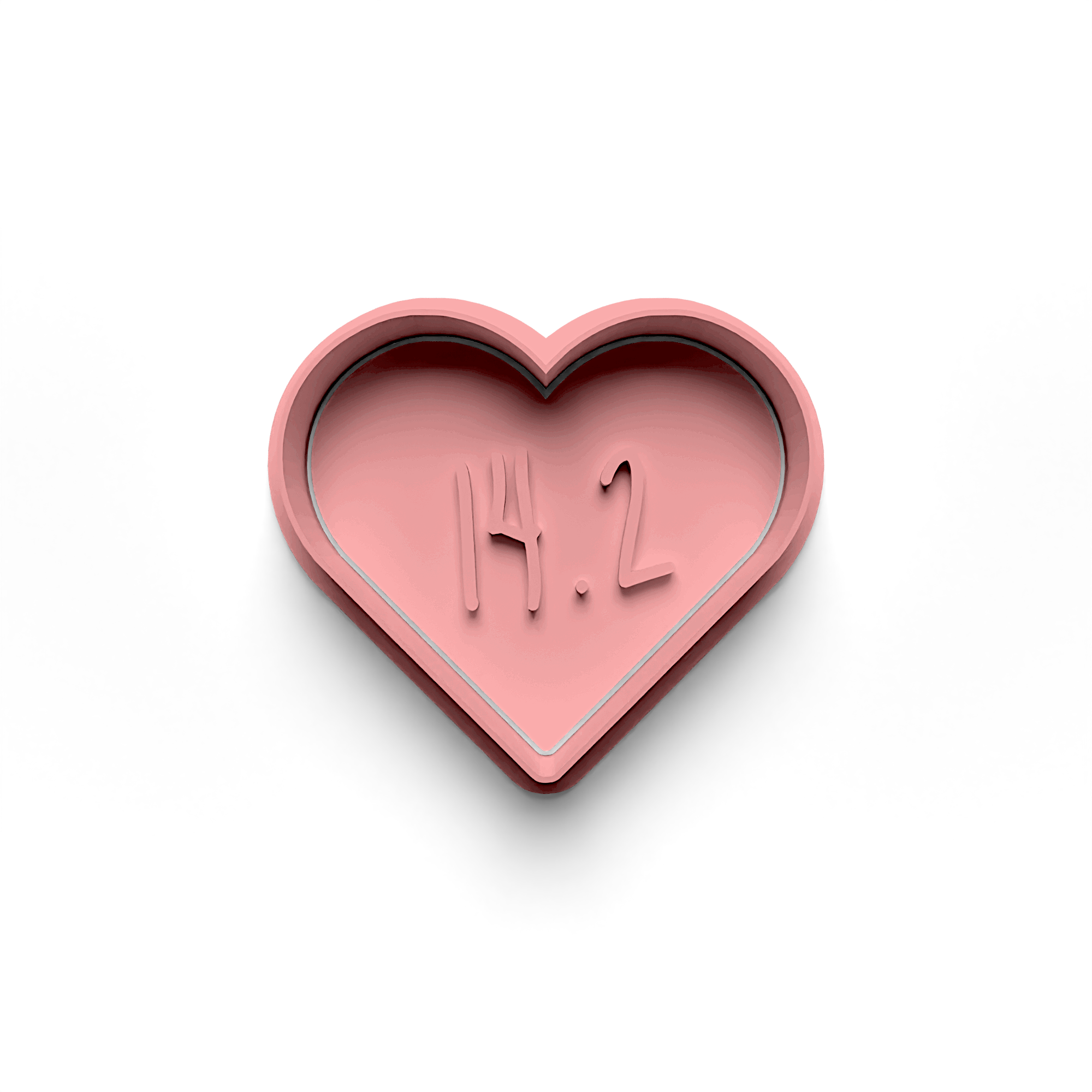 Heart Cookie Cutter Stamp and Cutter Set (0273_12)