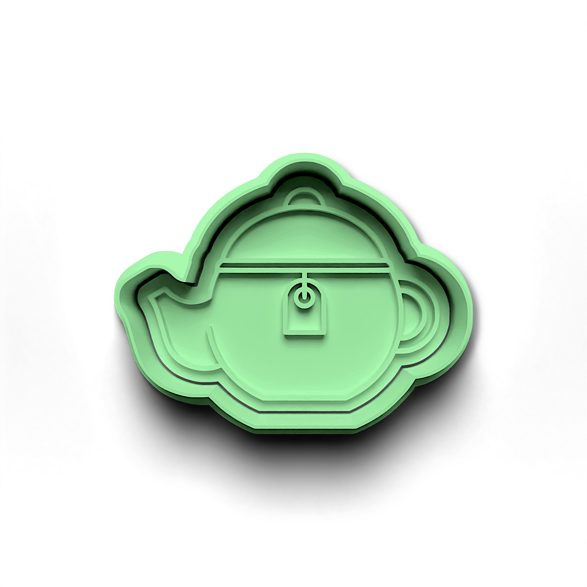 Tea Time Cookie Cutter Stamp and Cutter Set (0356_1)