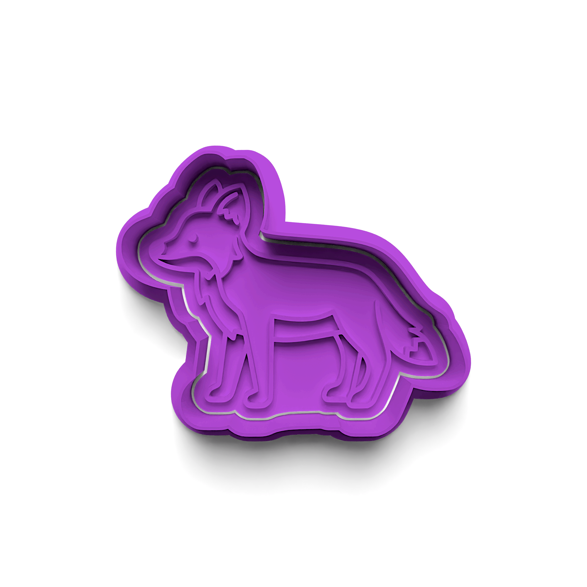 Fox Cookie Cutter Stamp and Cutter Set (0357_2)