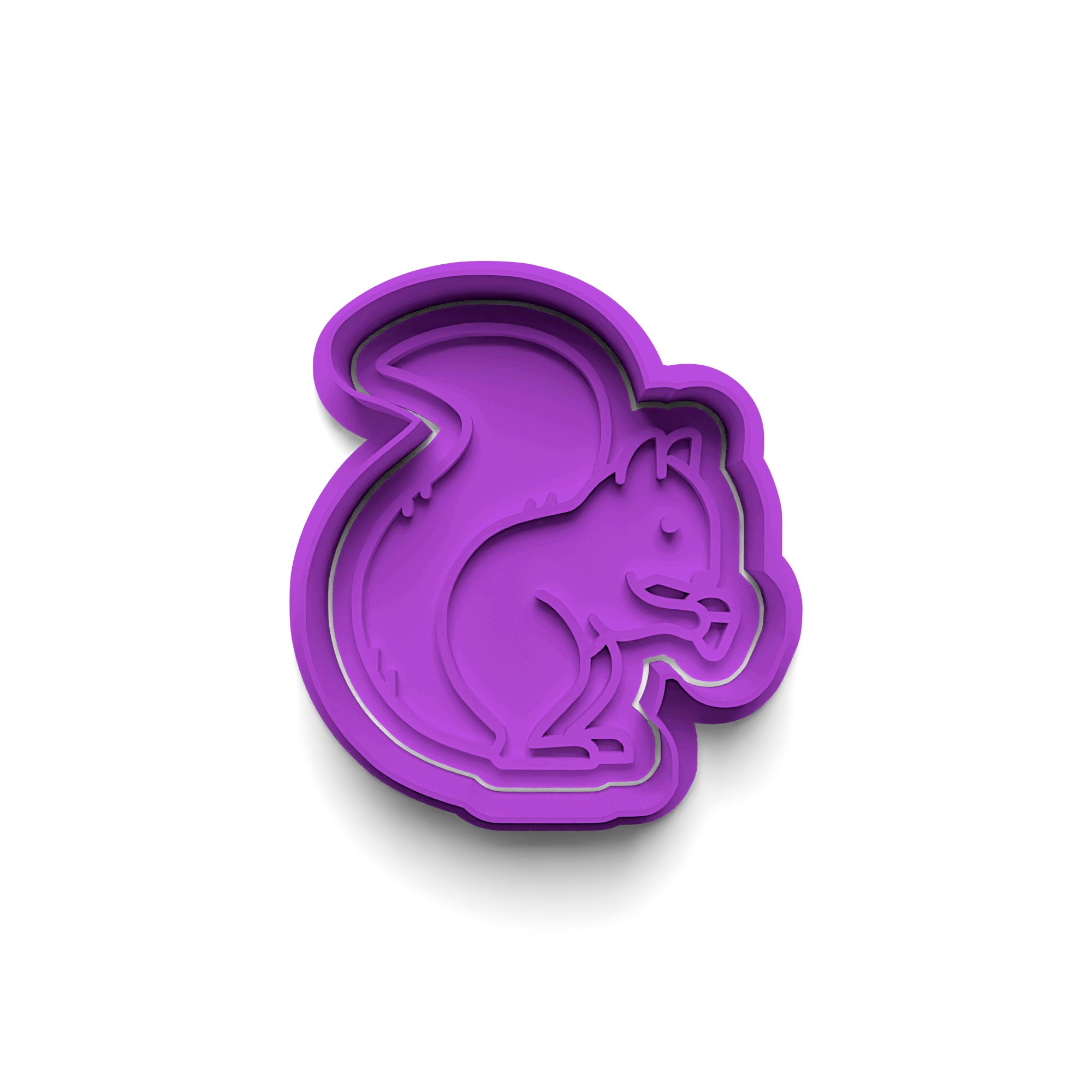 Squirrel Cookie Cutter Stamp and Cutter Set (0357_4)