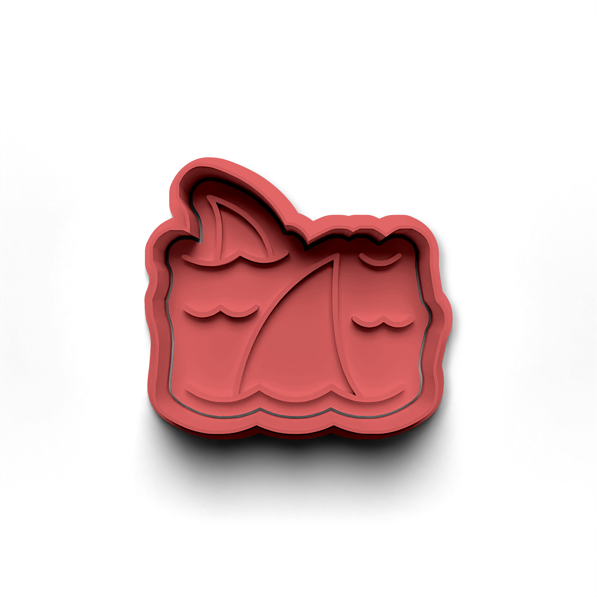 Shark Cookie Cutter Stamp and Cutter Set (0358_2)