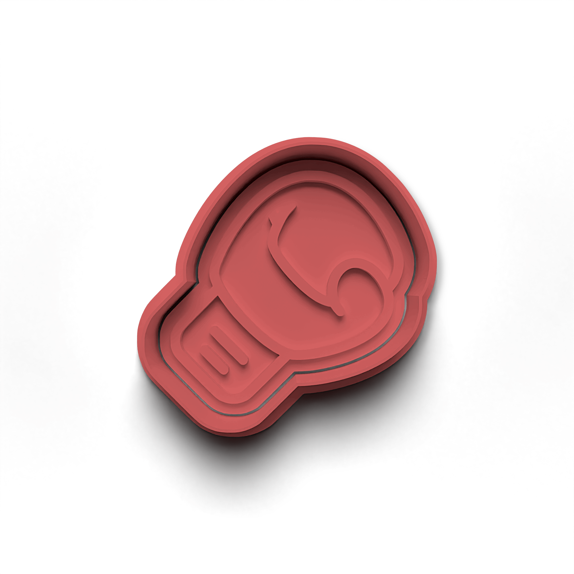 Boxing Glove Cookie Cutter Stamp and Cutter Set (0374_1)