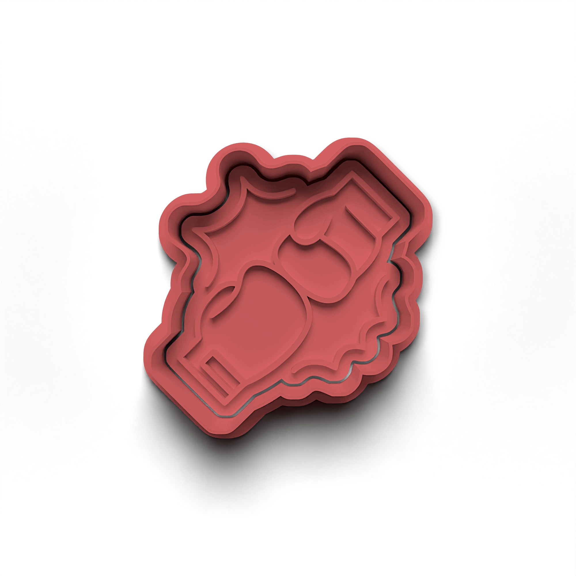 Boxing Cookie Cutter Stamp and Cutter Set (0374_4)