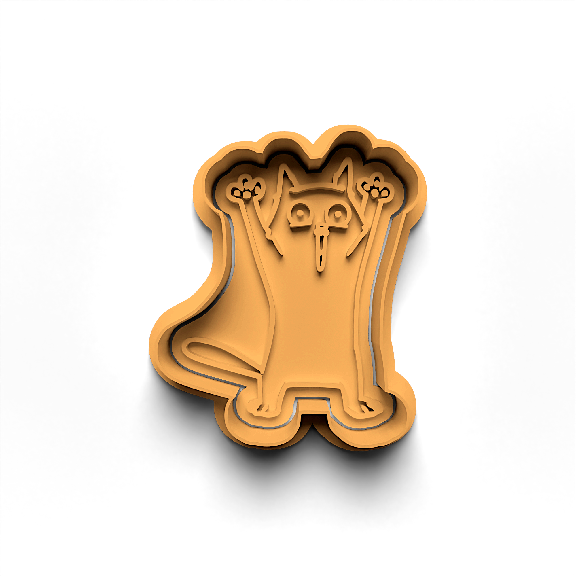 Cats Cookie Cutter Stamp and Cutter Set (0429_2)