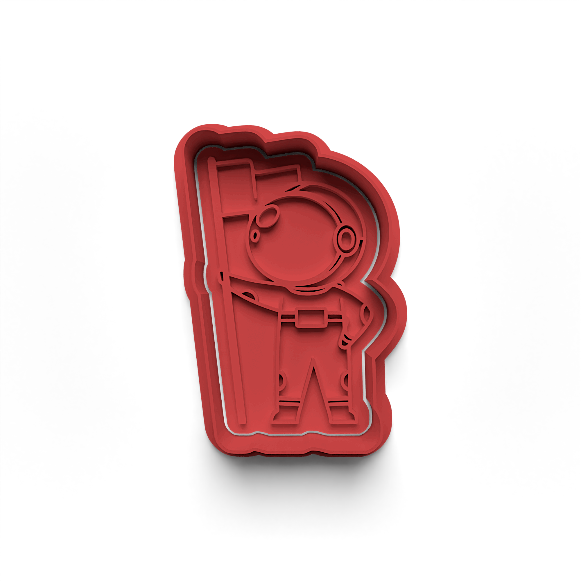 Astronaut Cookie Cutter Stamp and Cutter Set (0441_2)