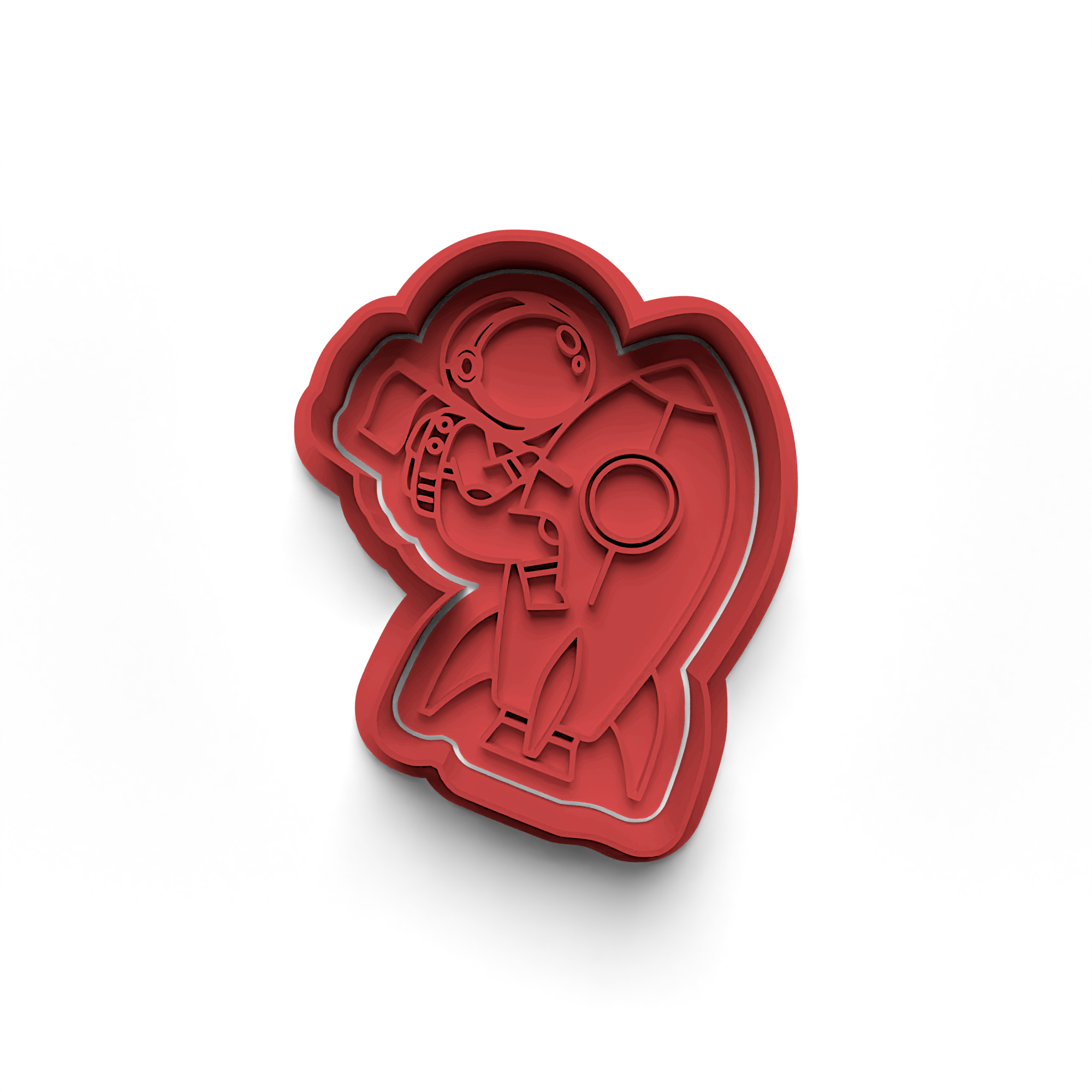 Astronaut Cookie Cutter Stamp and Cutter Set (0441_3)