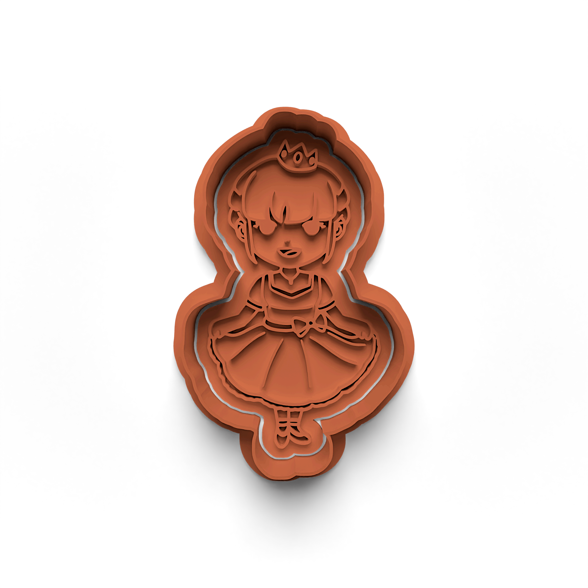 Princess Cookie Cutter Stamp and Cutter Set (0457_14)