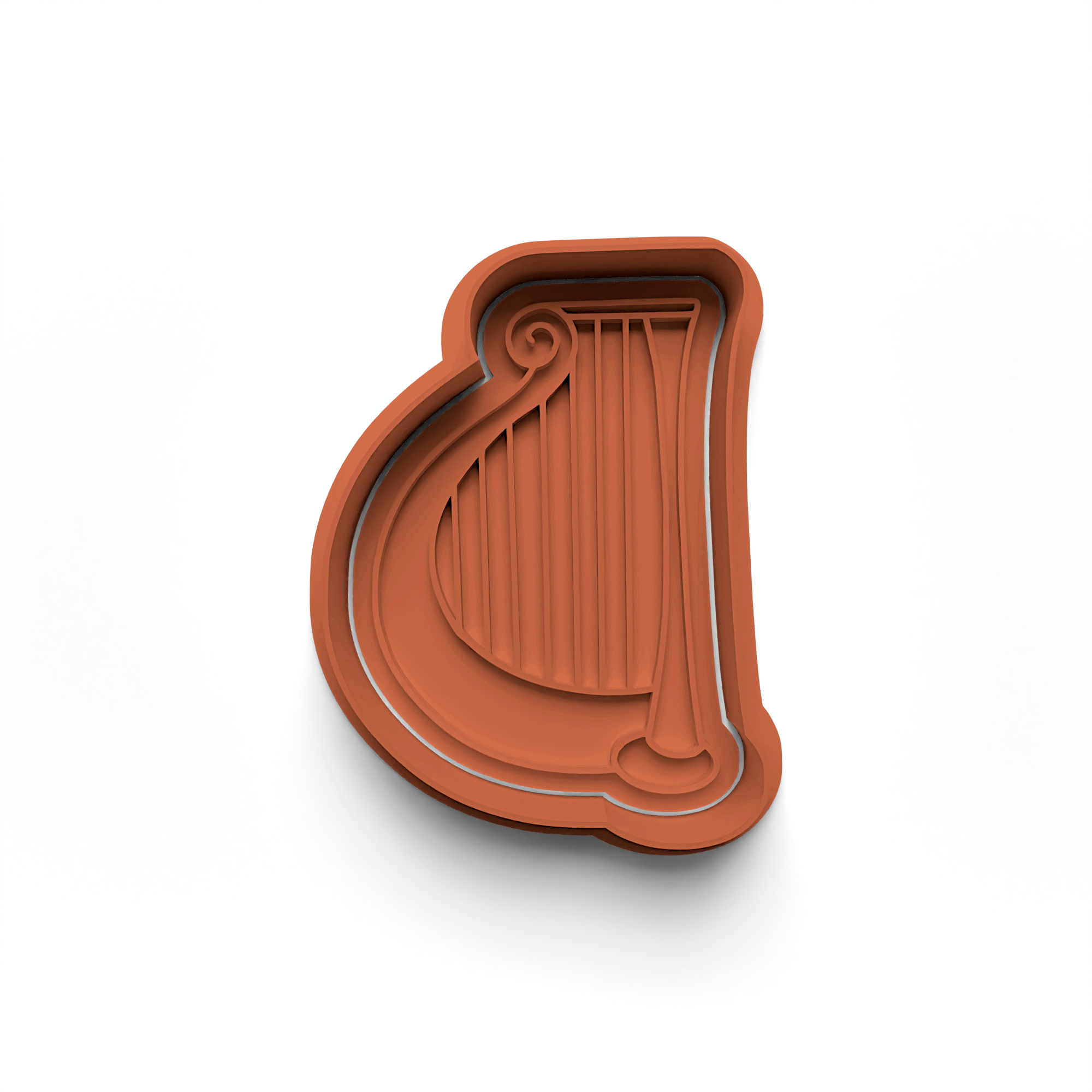 Harp Cookie Cutter Stamp and Cutter Set (0457_20)