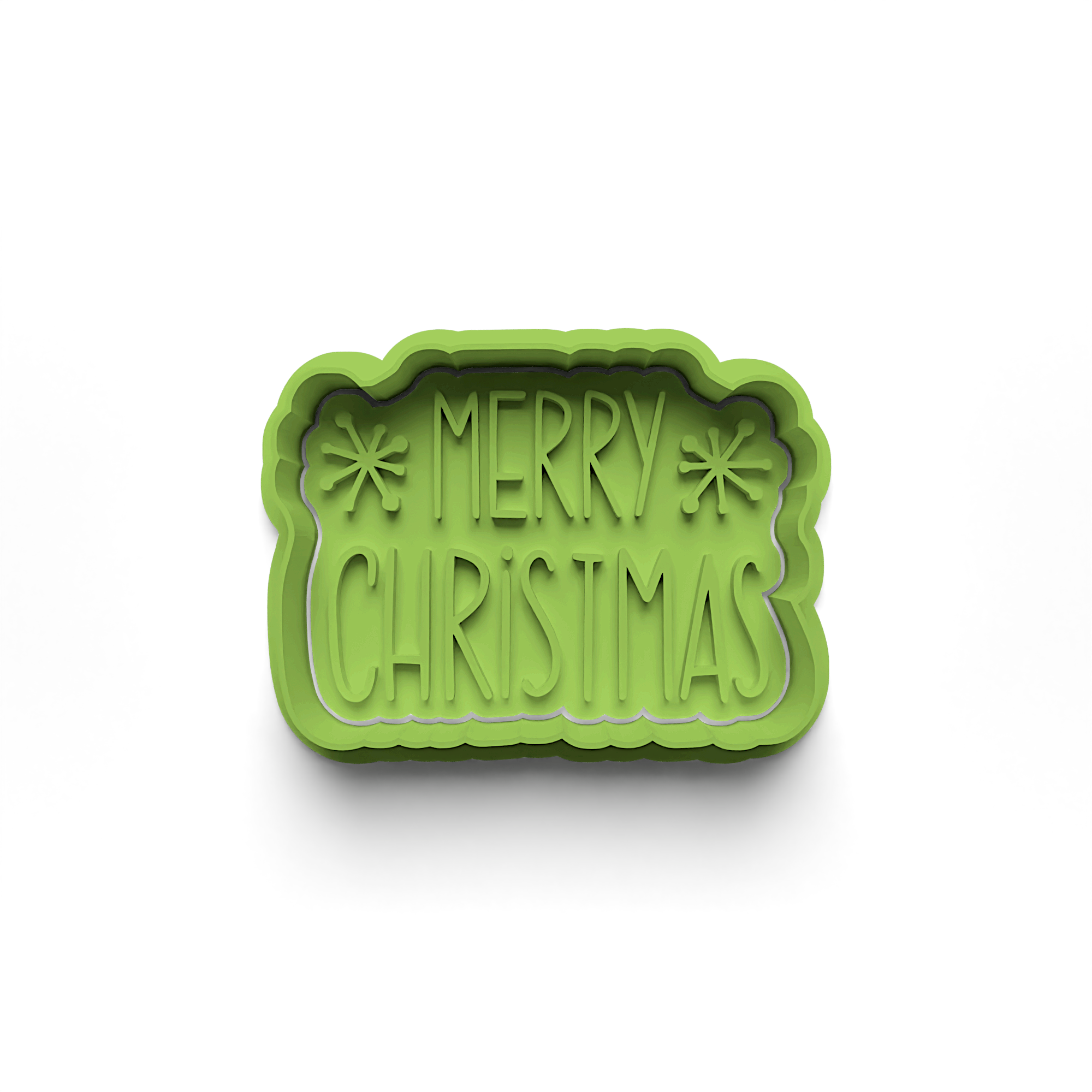New Year Decorations Cookie Cutters Stamp and Cutter Set (0462_3)