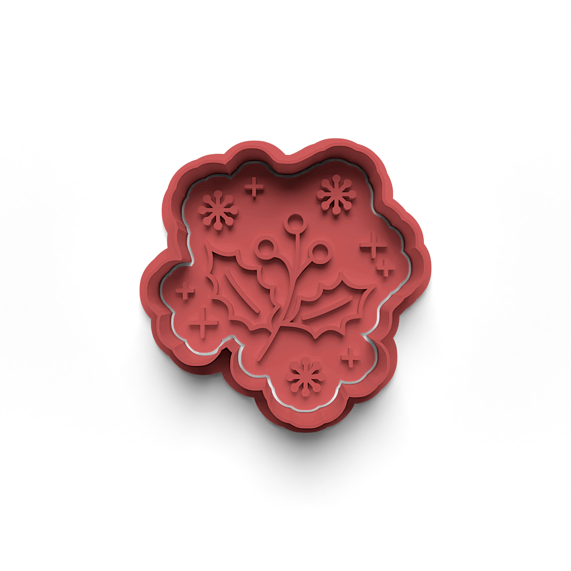 New Year Decorations Cookie Cutters Stamp and Cutter Set (0462_3)