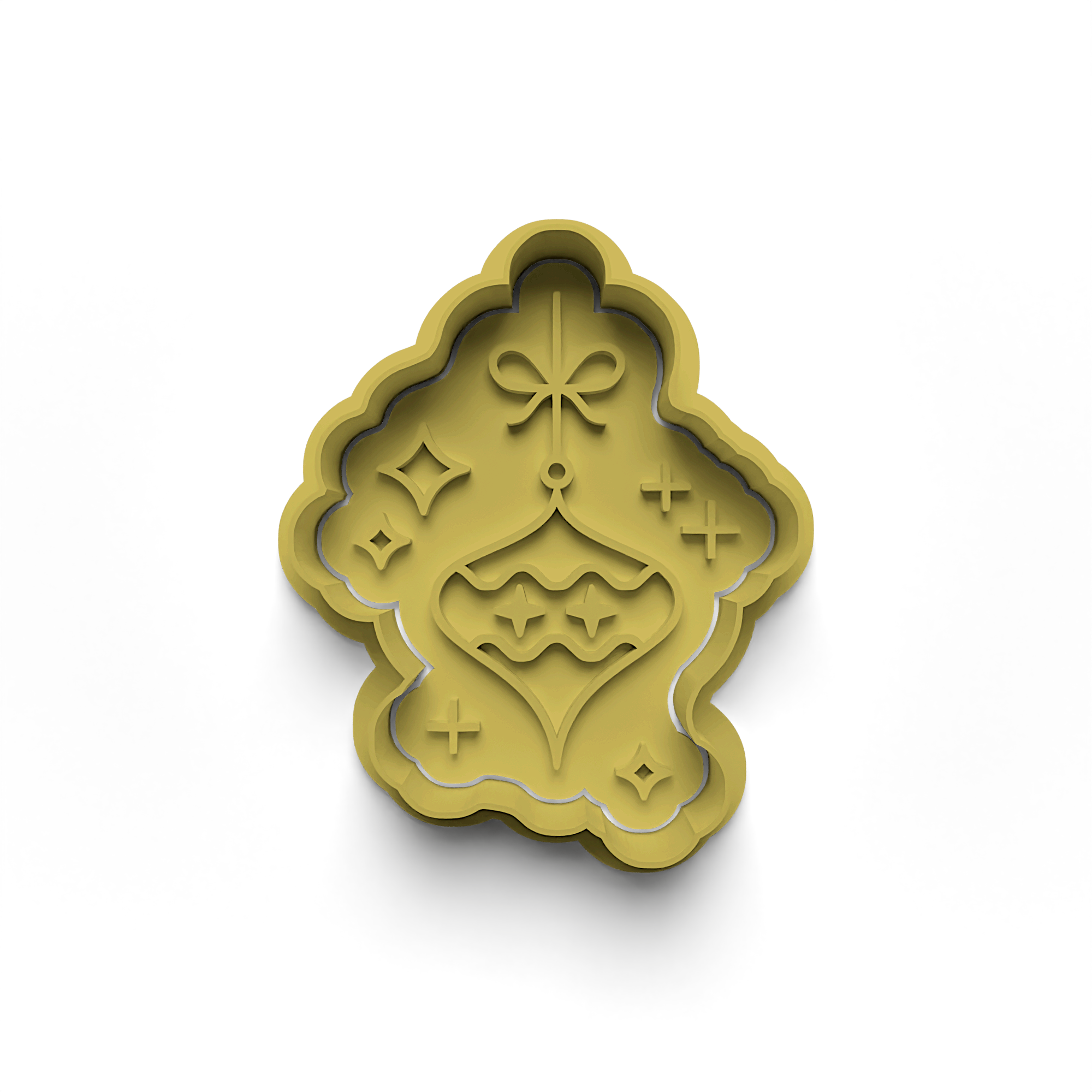New Year Decorations Cookie Cutters Stamp and Cutter Set (0462_3)