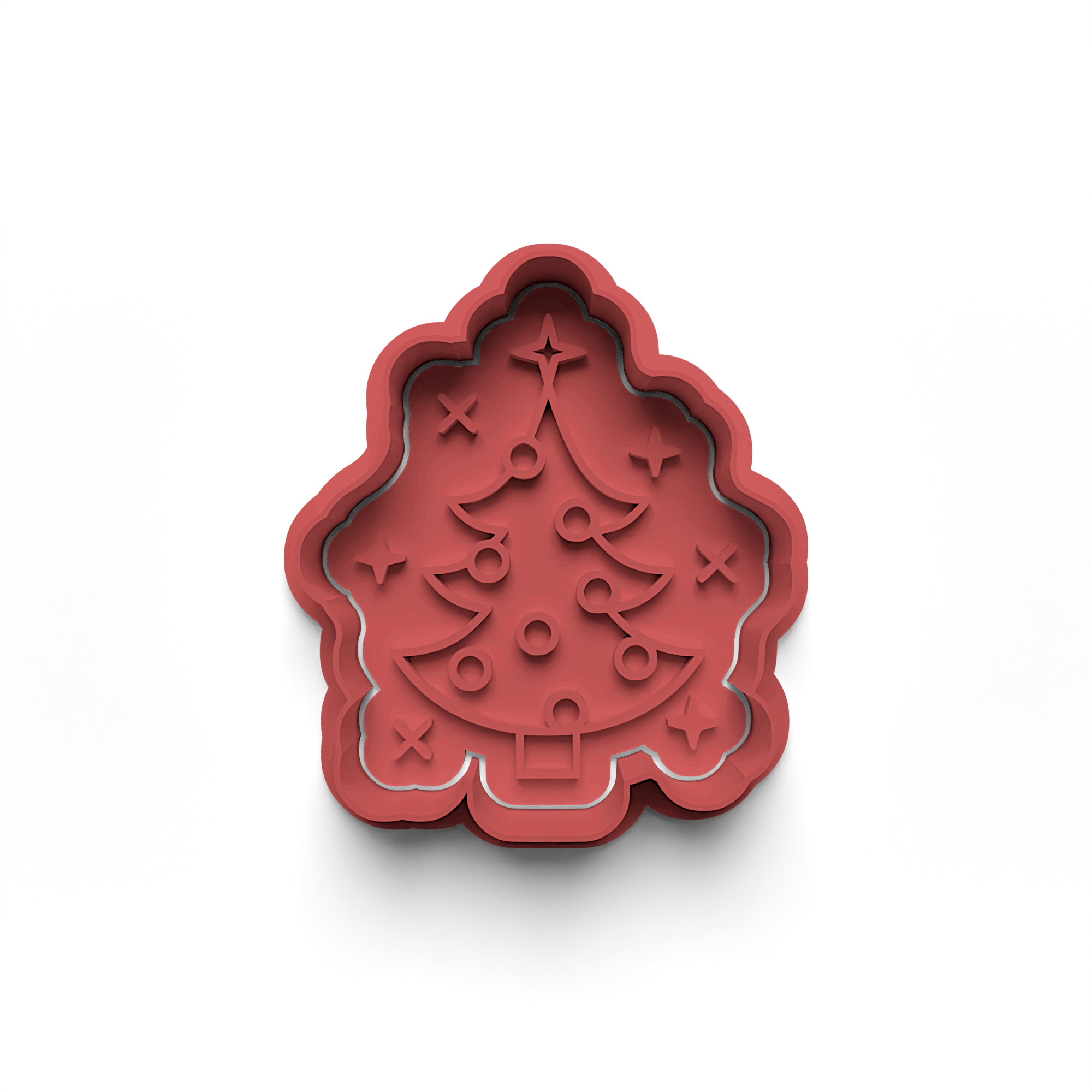 New Year Decorations Cookie Cutters Stamp and Cutter Set (0462_3)