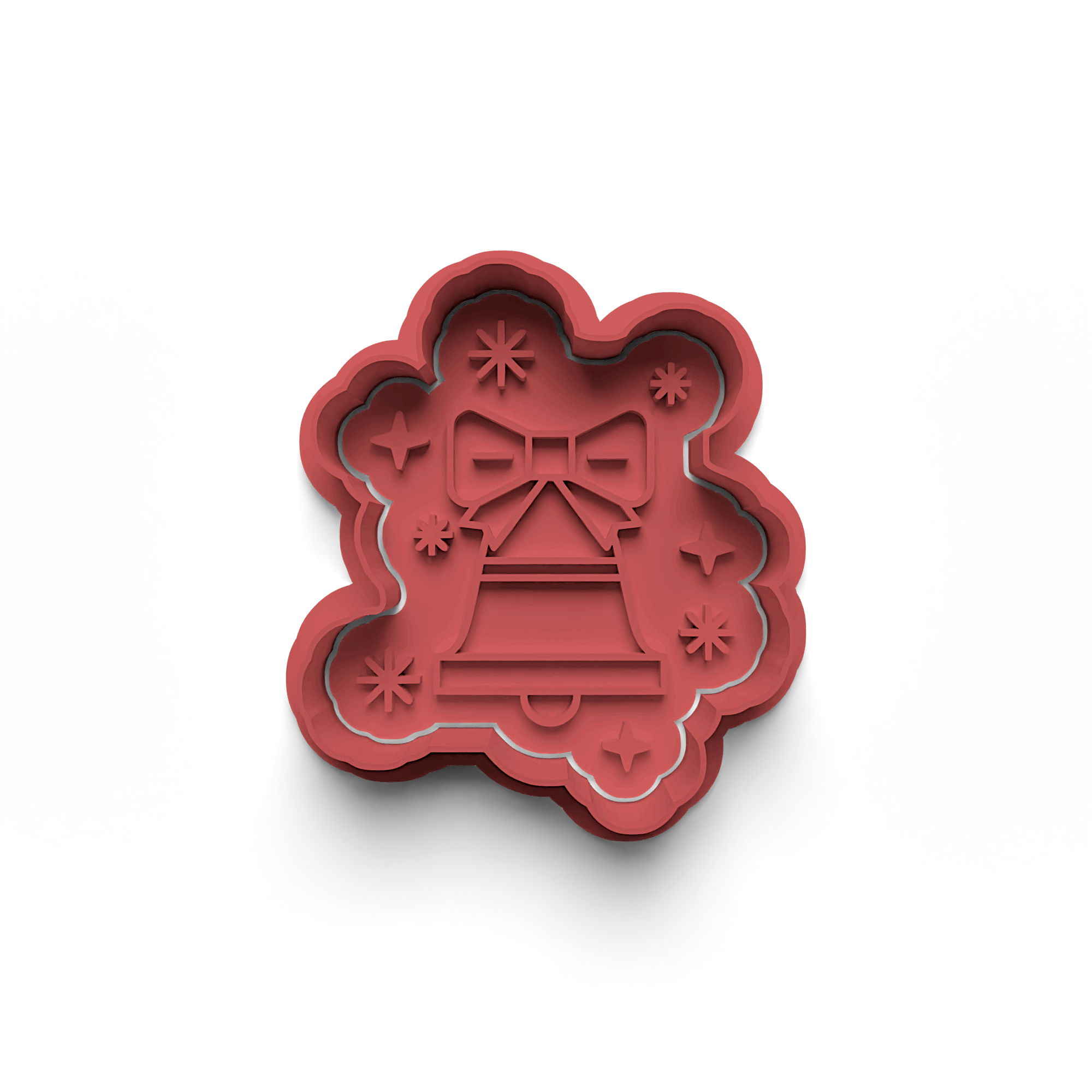 New Year Decorations Cookie Cutters Stamp and Cutter Set (0462_3)