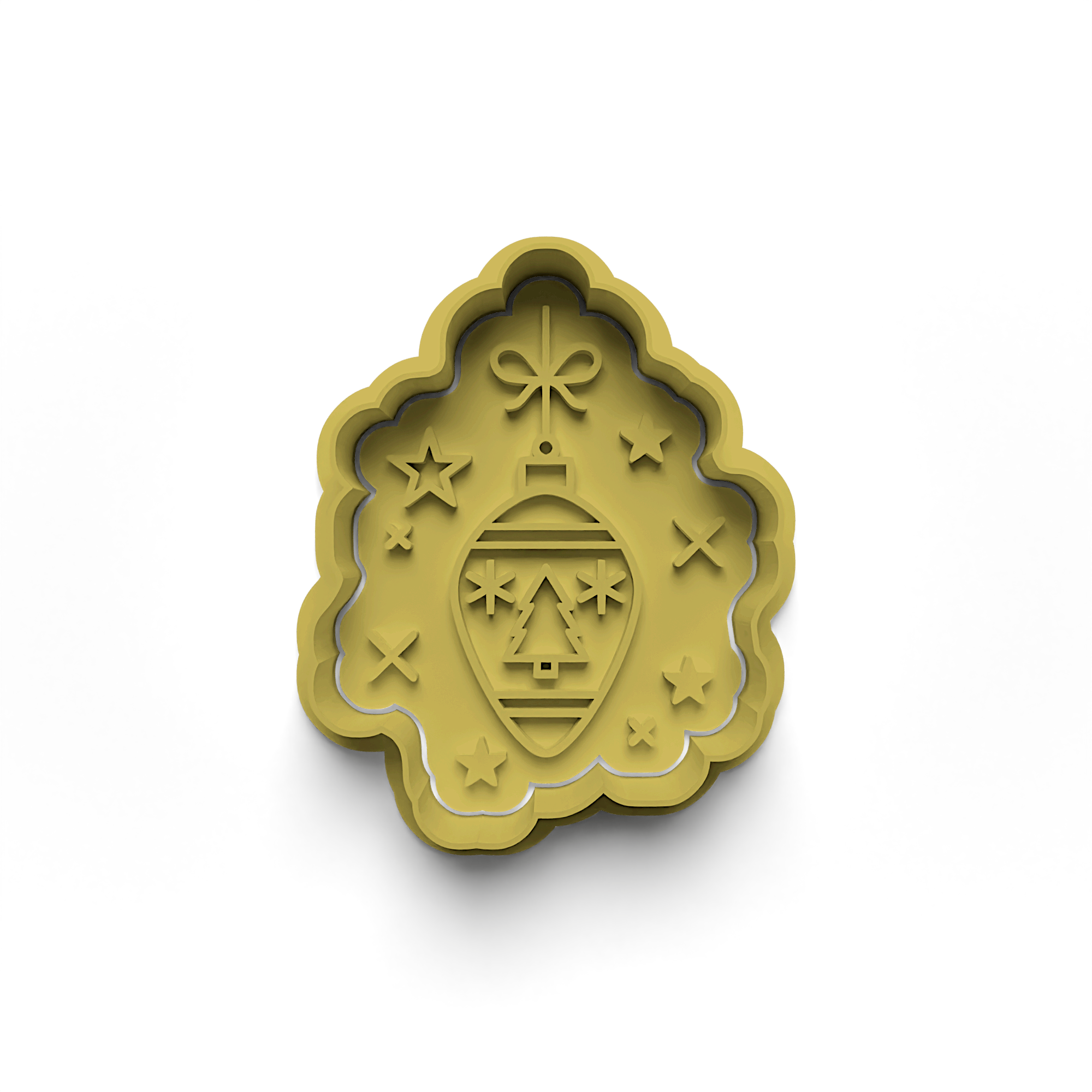 New Year Decorations Cookie Cutters Stamp and Cutter Set (0462_3)