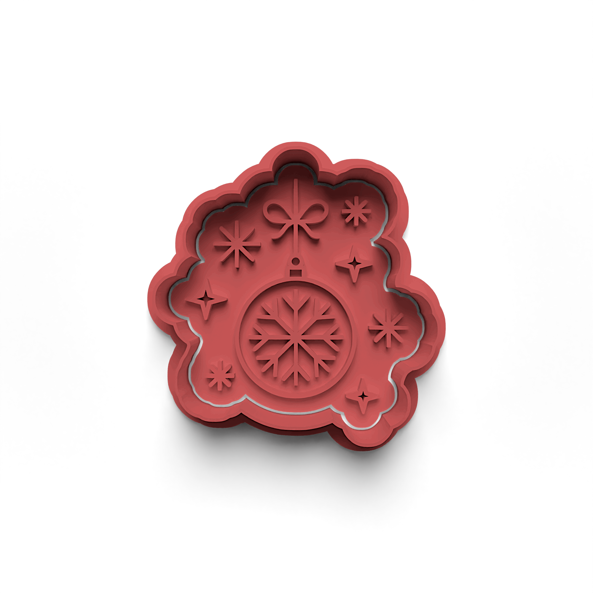 New Year Decorations Cookie Cutters Stamp and Cutter Set (0462_3)