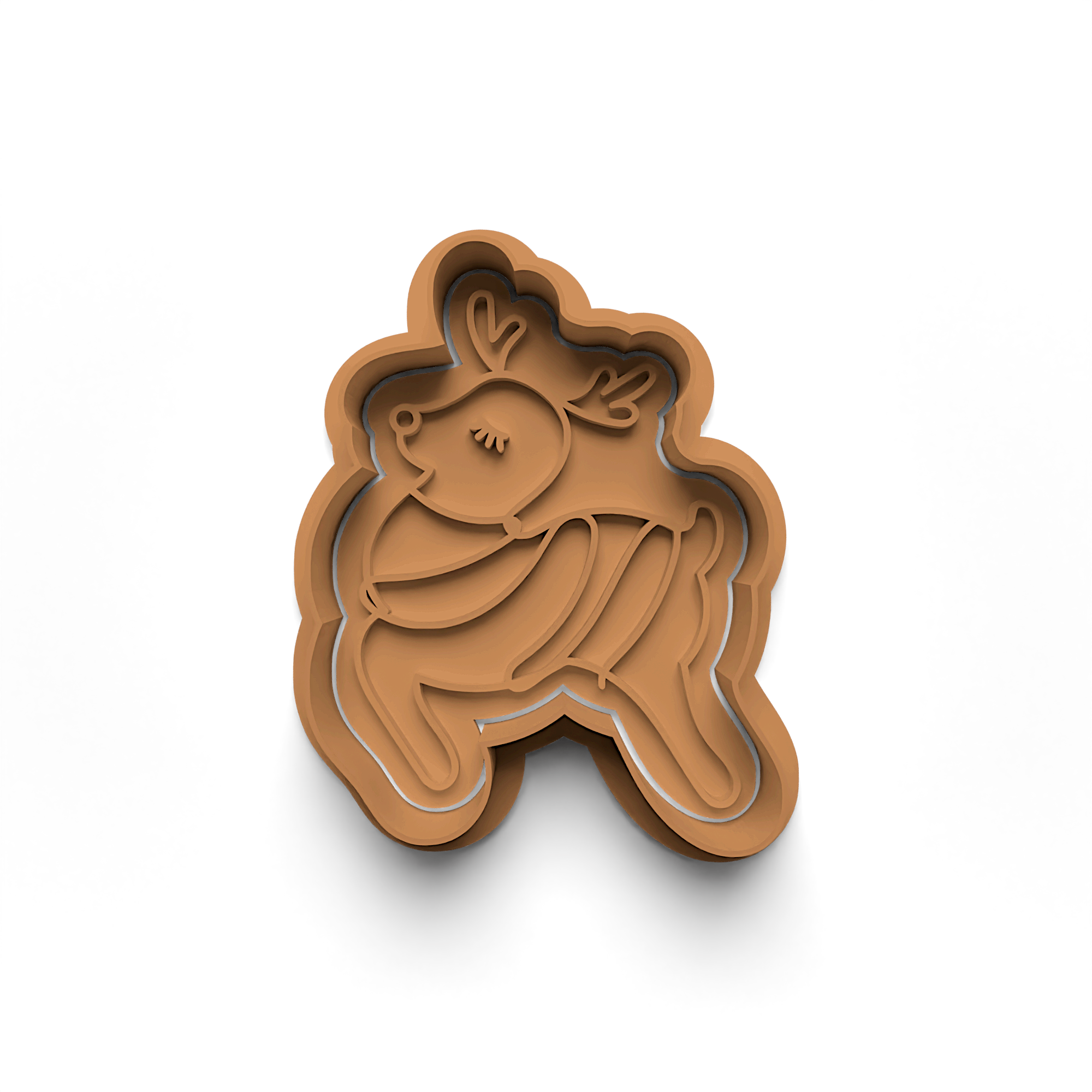 New Year Decorations Cookie Cutters Stamp and Cutter Set (0462_3)