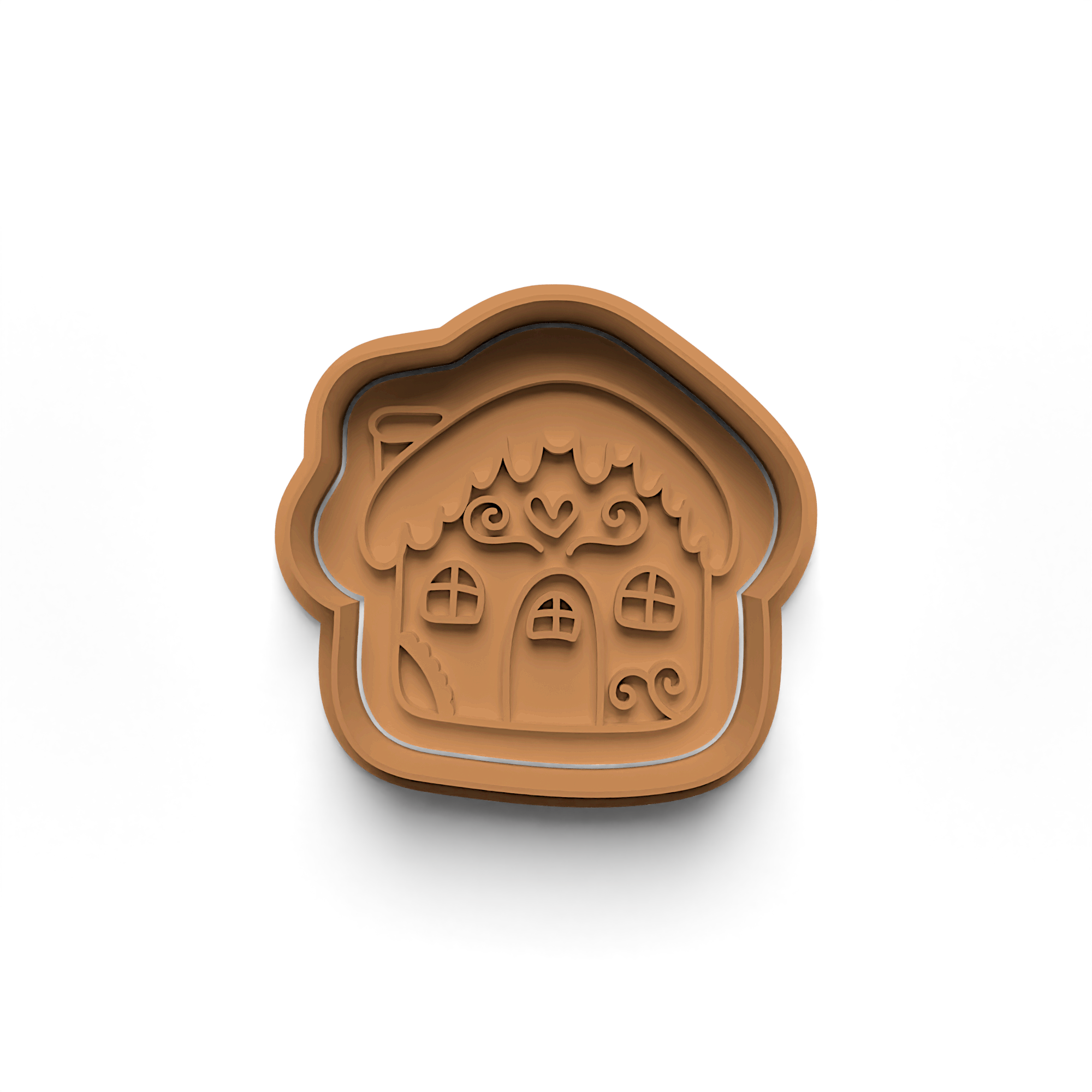 New Year Decorations Cookie Cutters Stamp and Cutter Set (0462_3)