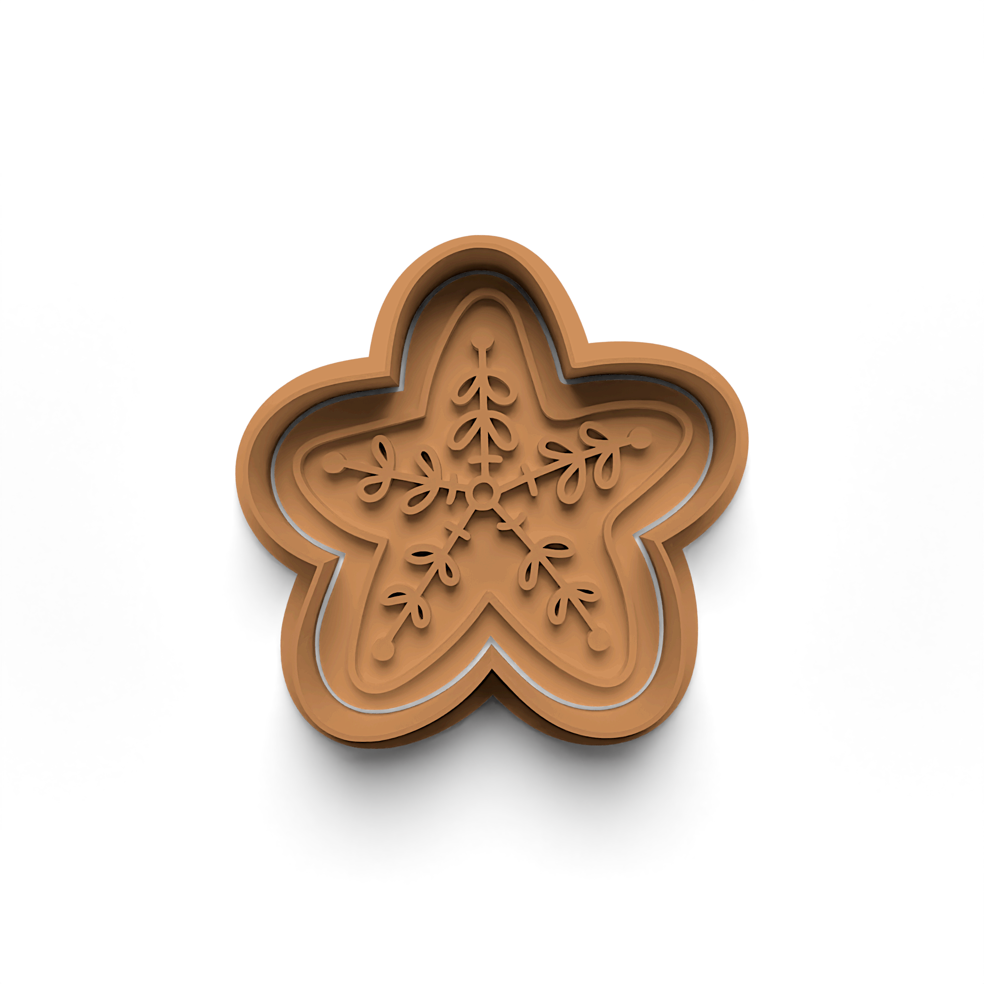 New Year Decorations Cookie Cutters Stamp and Cutter Set (0462_3)