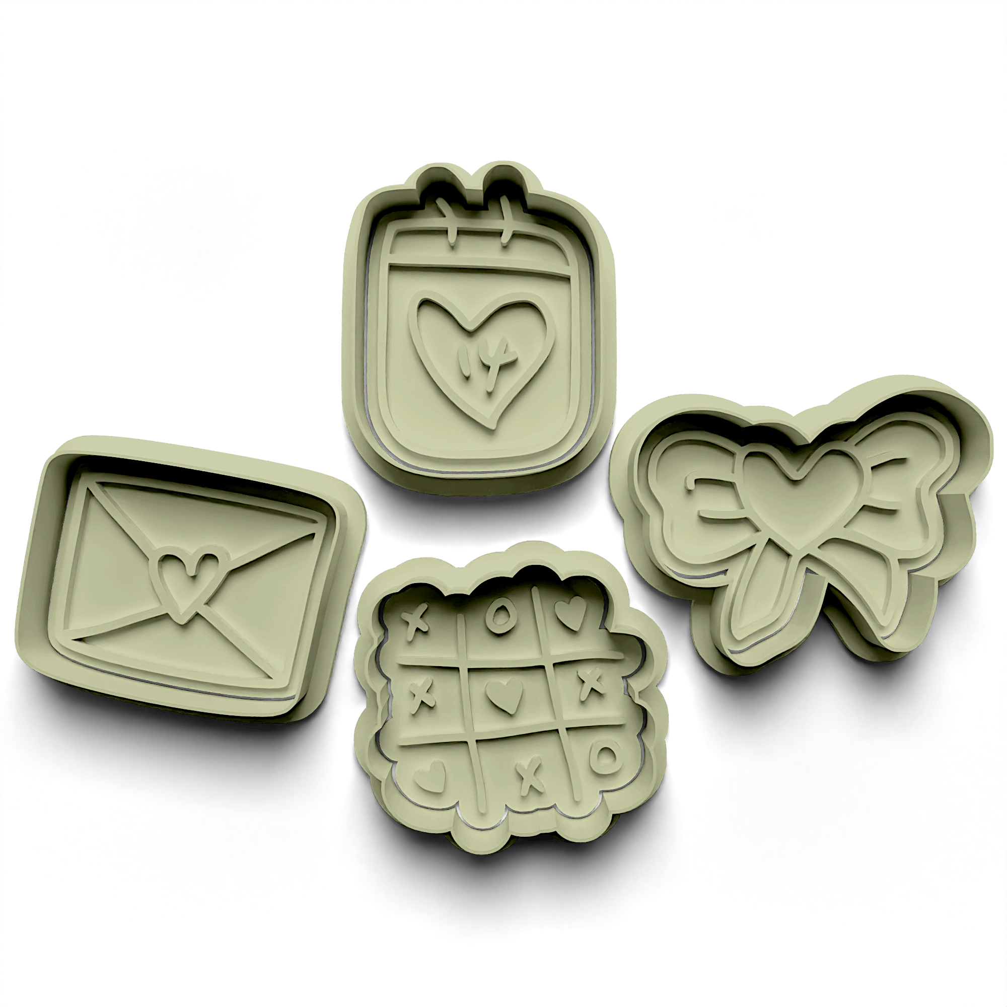 Valentine's Day Die Stamp and Cutter Set (0480)