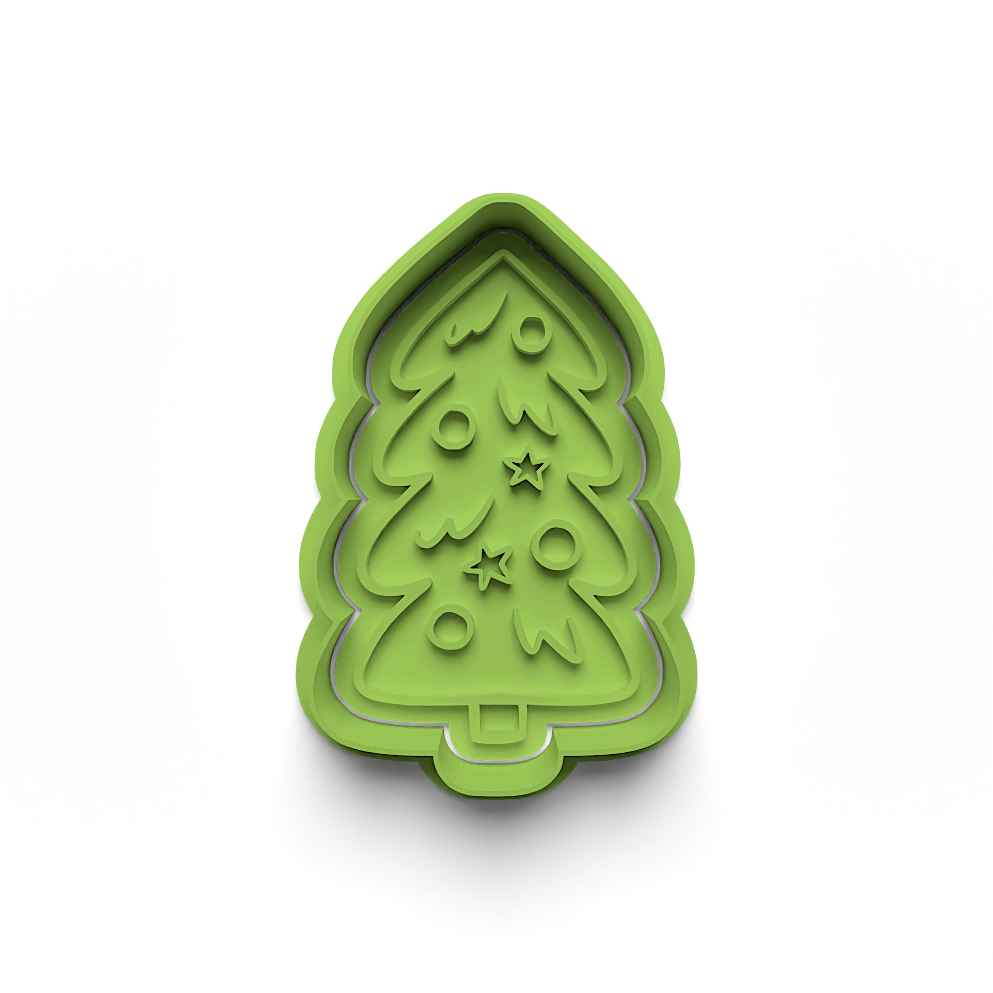 New Year Decorations Cookie Cutters Stamp and Cutter Set (0462_3)
