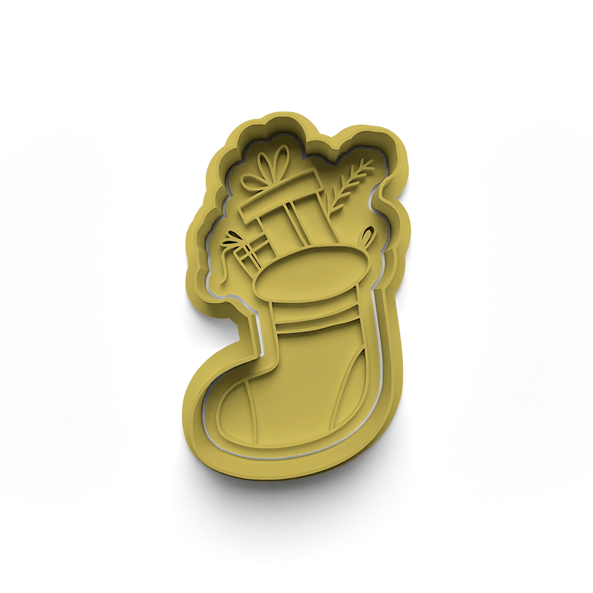 New Year Decorations Cookie Cutters Stamp and Cutter Set (0462_3)