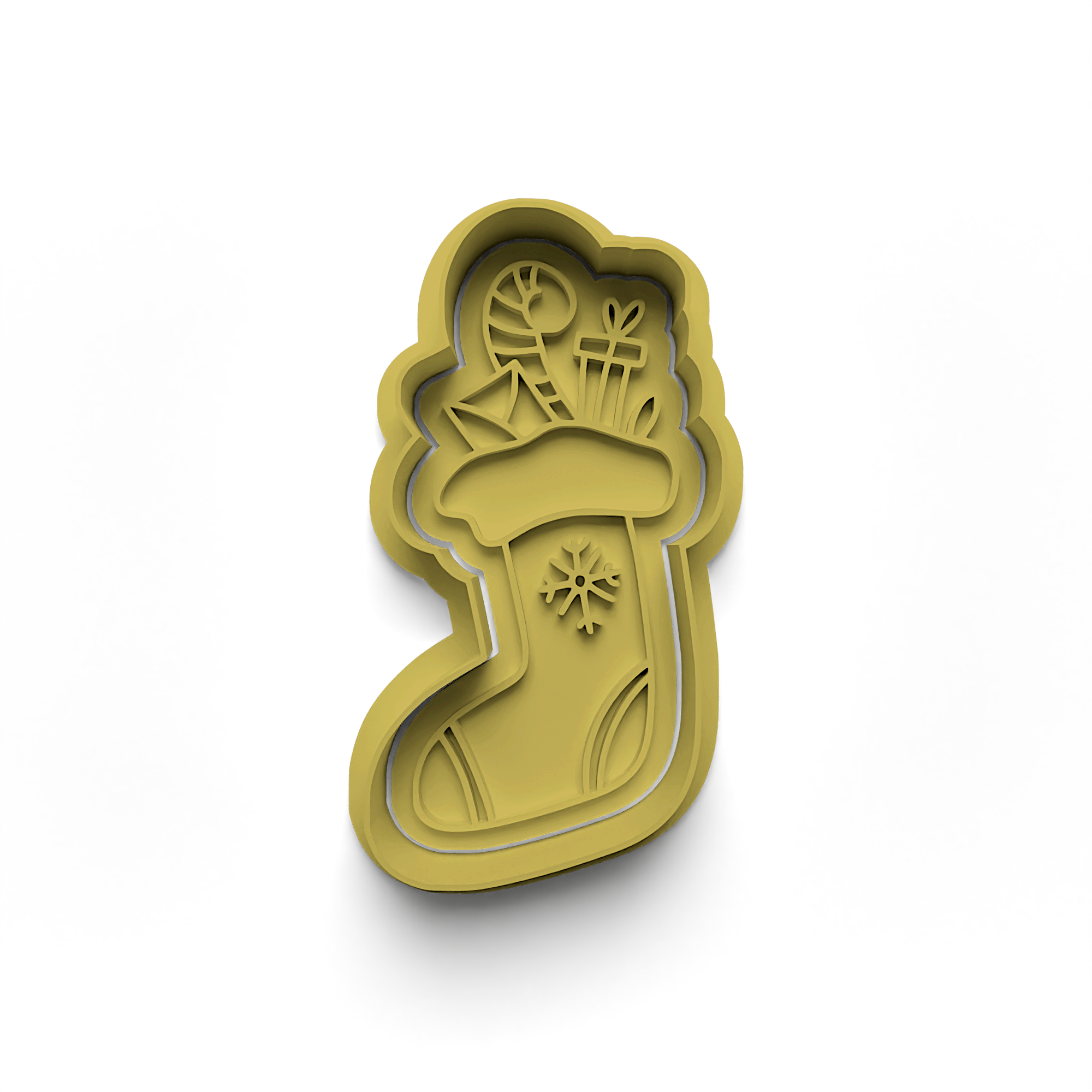 New Year Decorations Cookie Cutters Stamp and Cutter Set (0462_3)