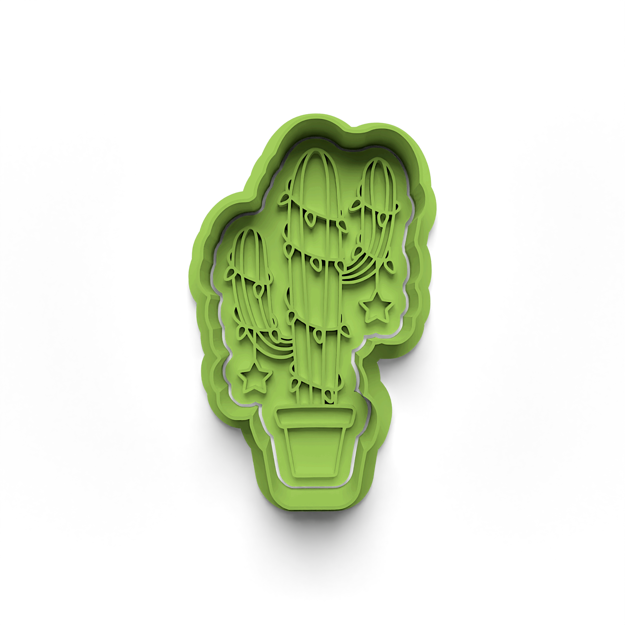New Year Decorations Cookie Cutters Stamp and Cutter Set (0462_3)