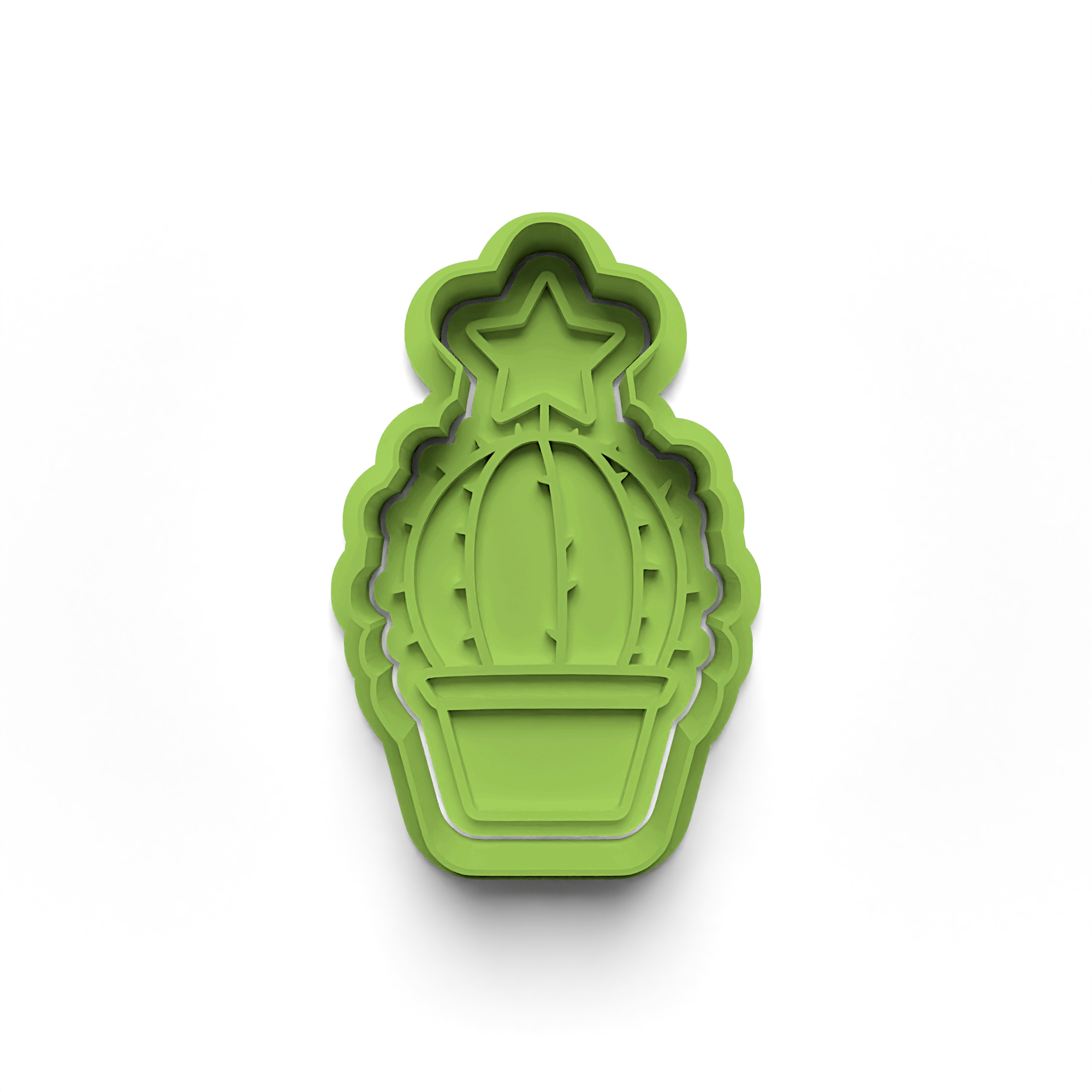 New Year Decorations Cookie Cutters Stamp and Cutter Set (0462_3)