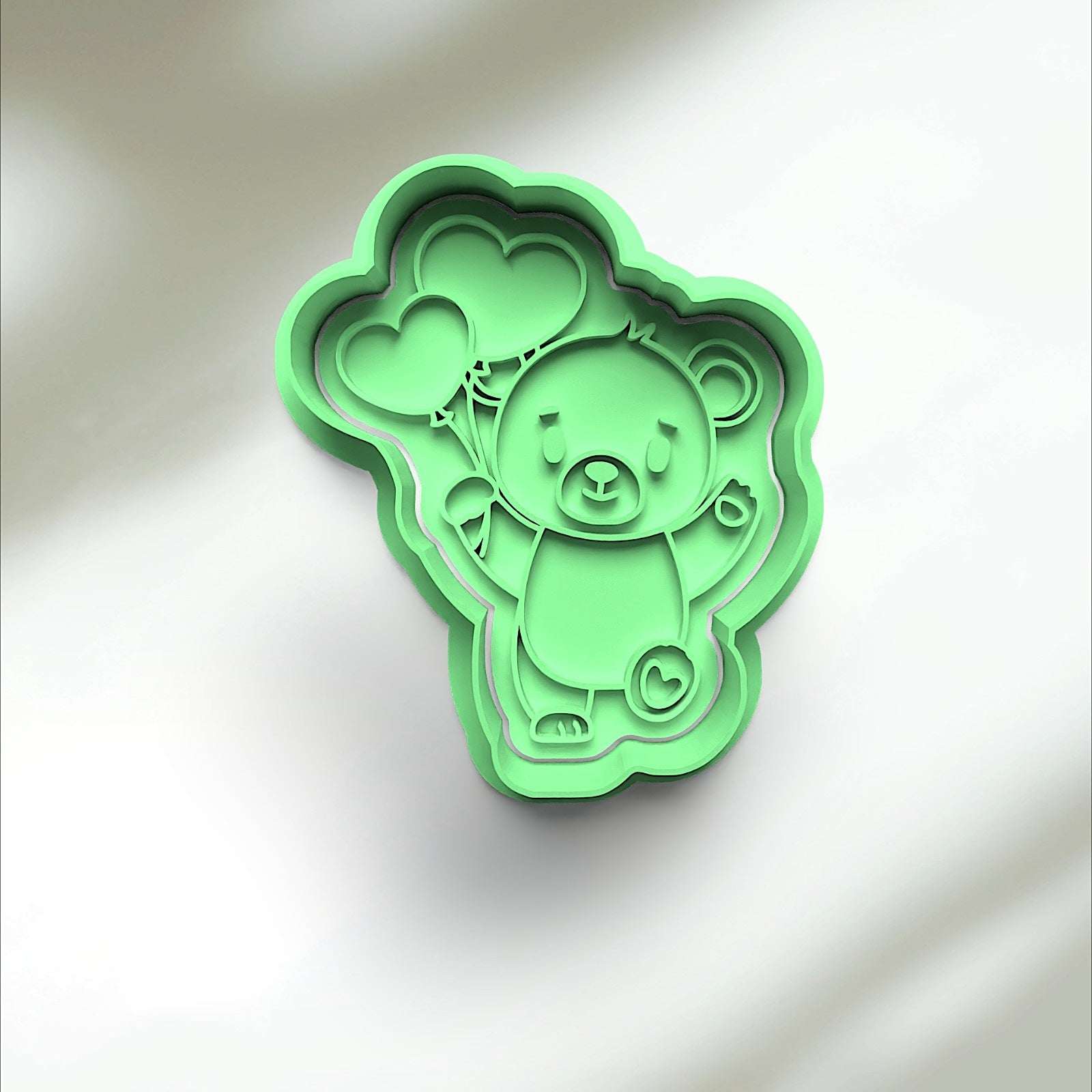 Lovely Bear Cookie Cutter Stamp and Cutter Set (0504_2)