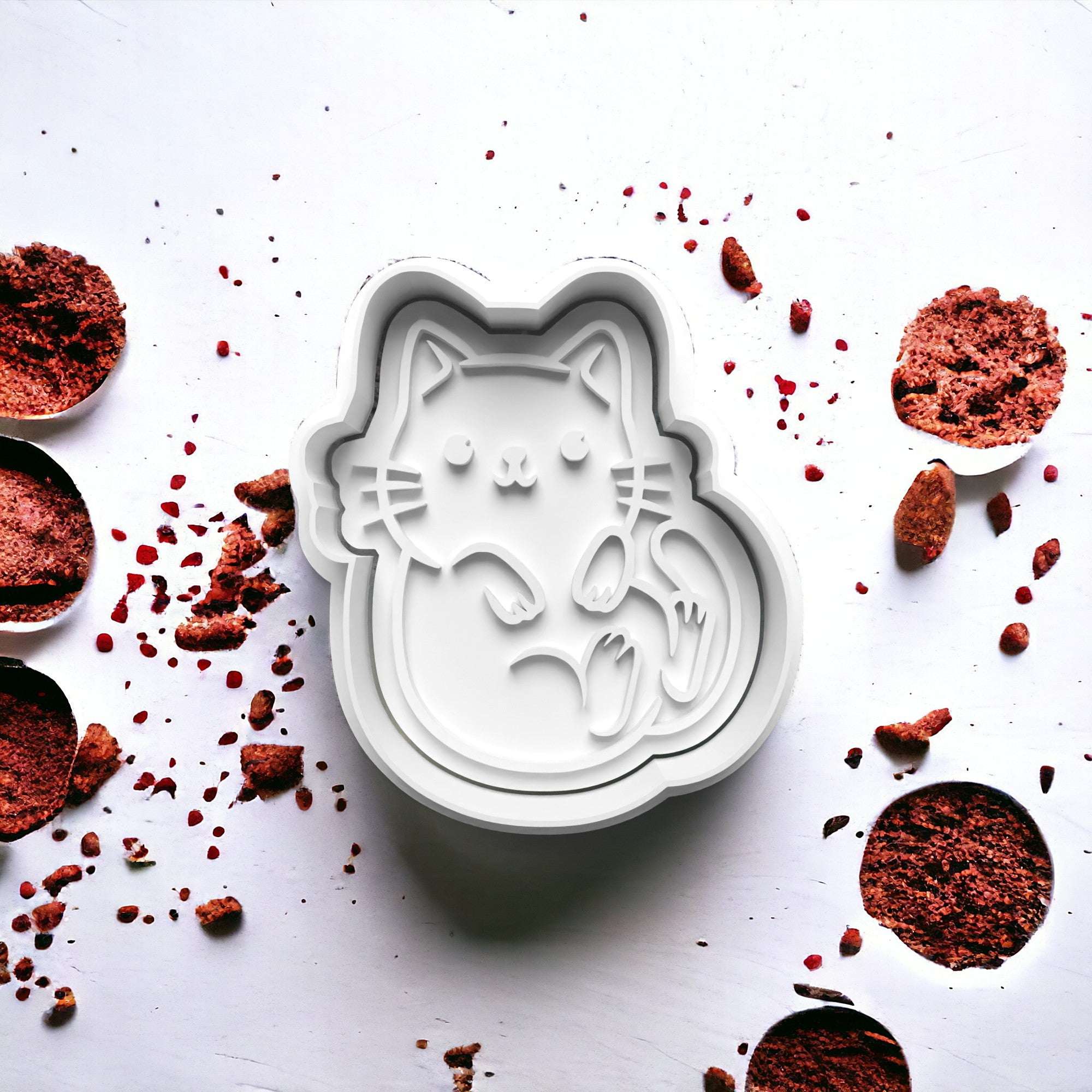 Cats Cookie Cutter Stamp and Cutter Set (0517_3)