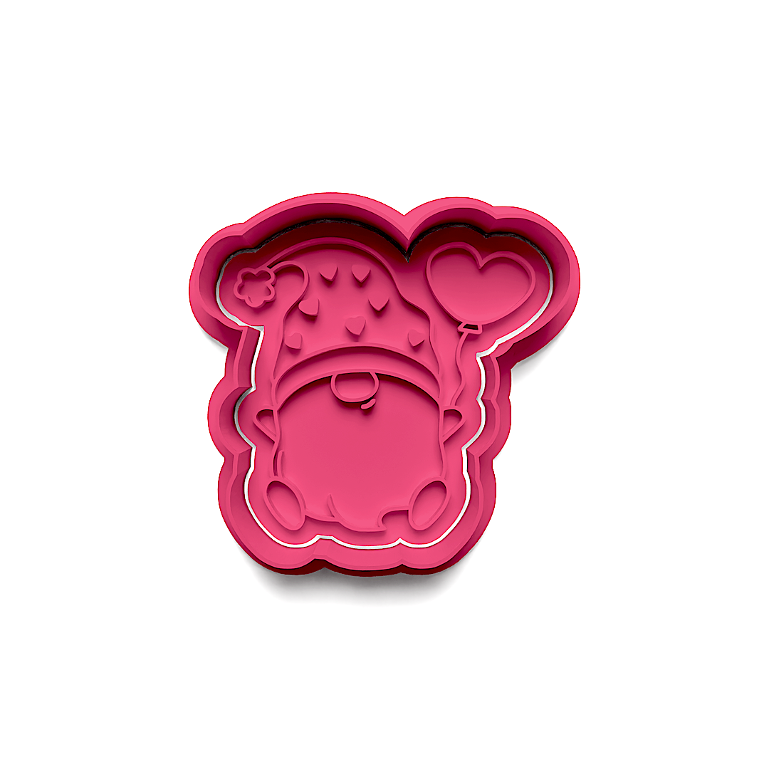 Love Gnomes #3 Cookie Stamp and Cutter Set (0526)