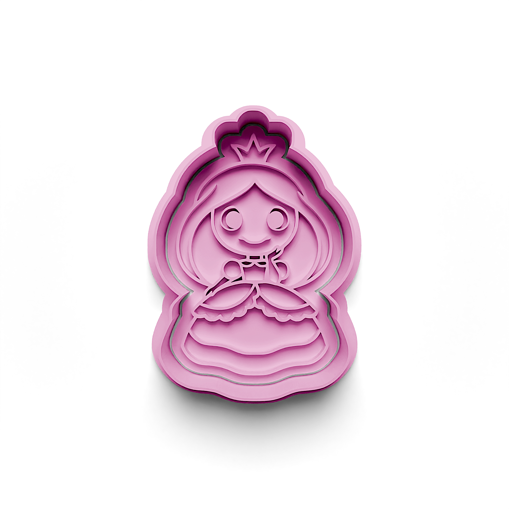 Princess Cookie Cutter Stamp and Cutter Set (0561_1)