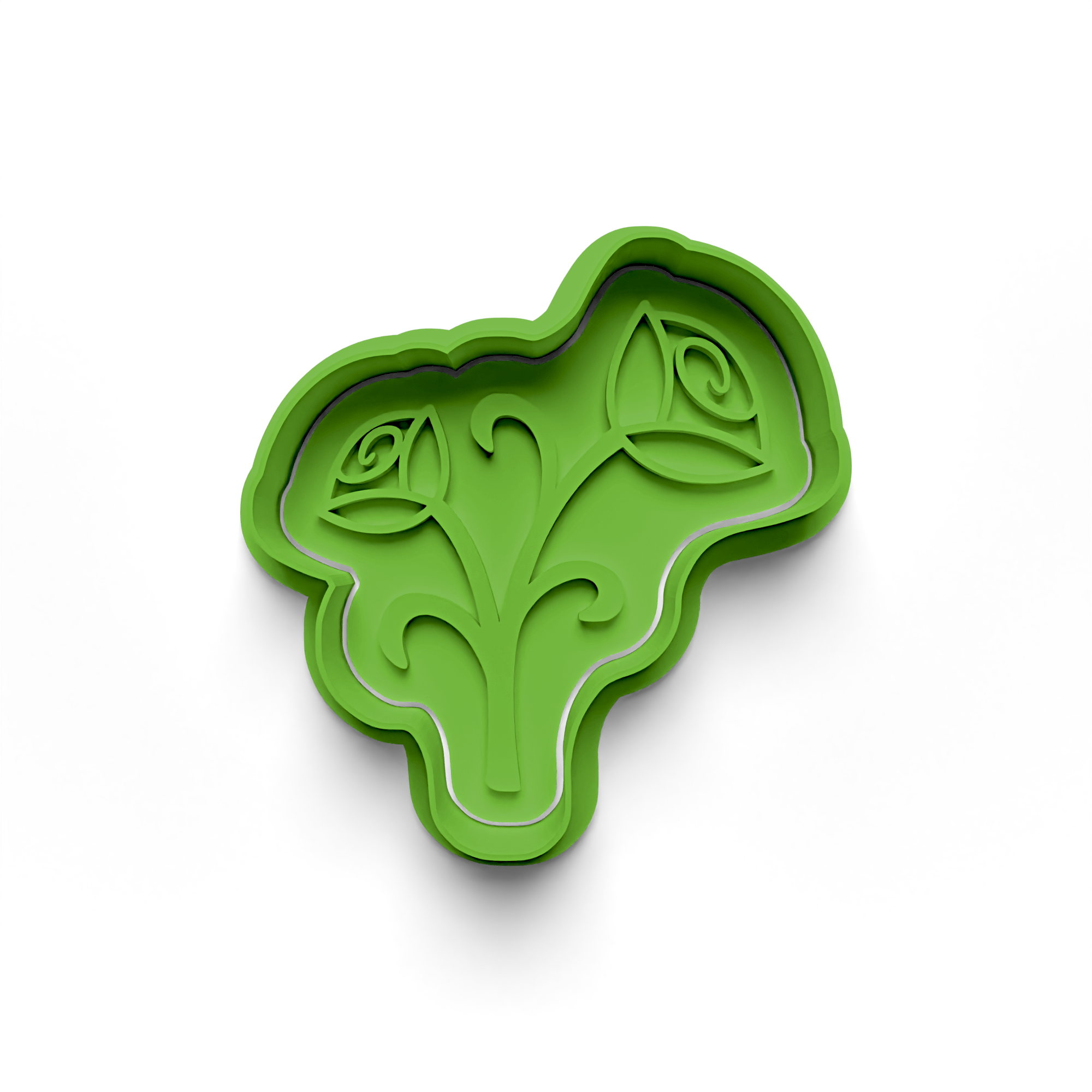 Flower Cookie Cutter Stamp and Cutter Set (0568_5)