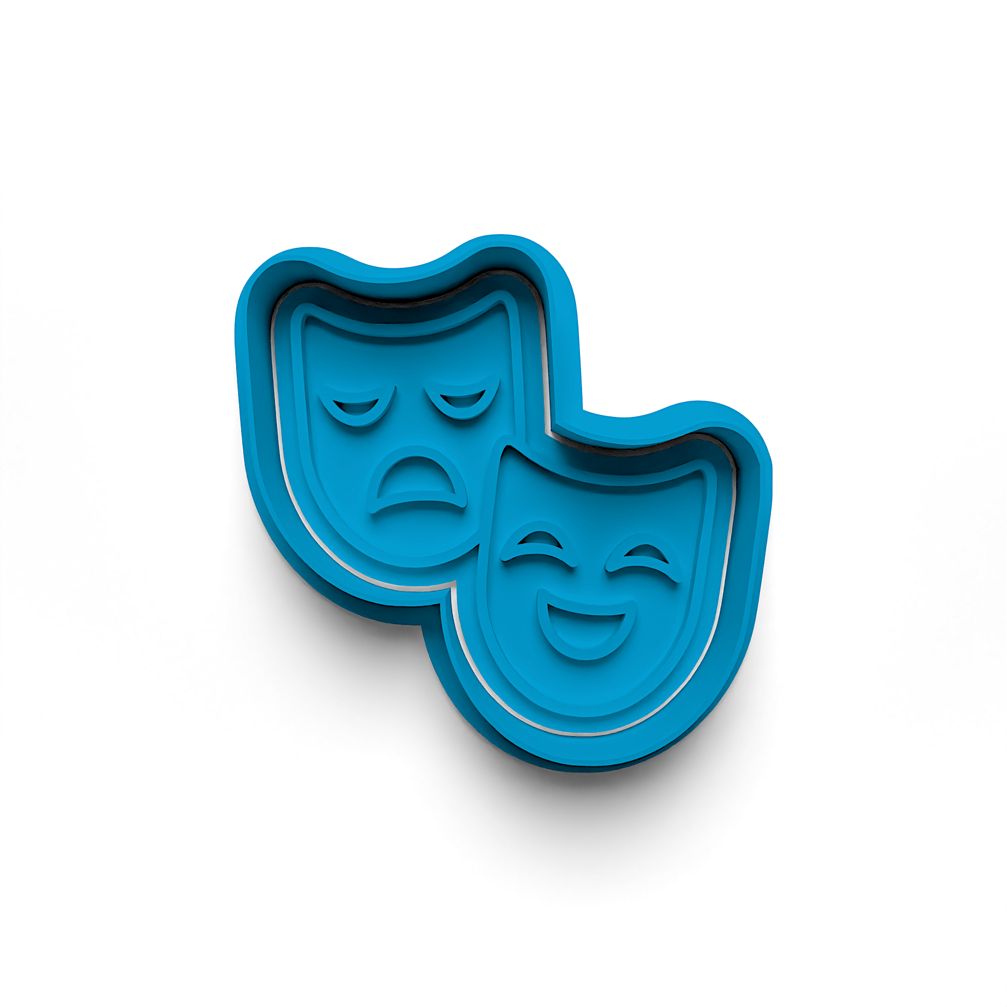 Mask Cookie Cutter Stamp and Cutter Set (0578_3)