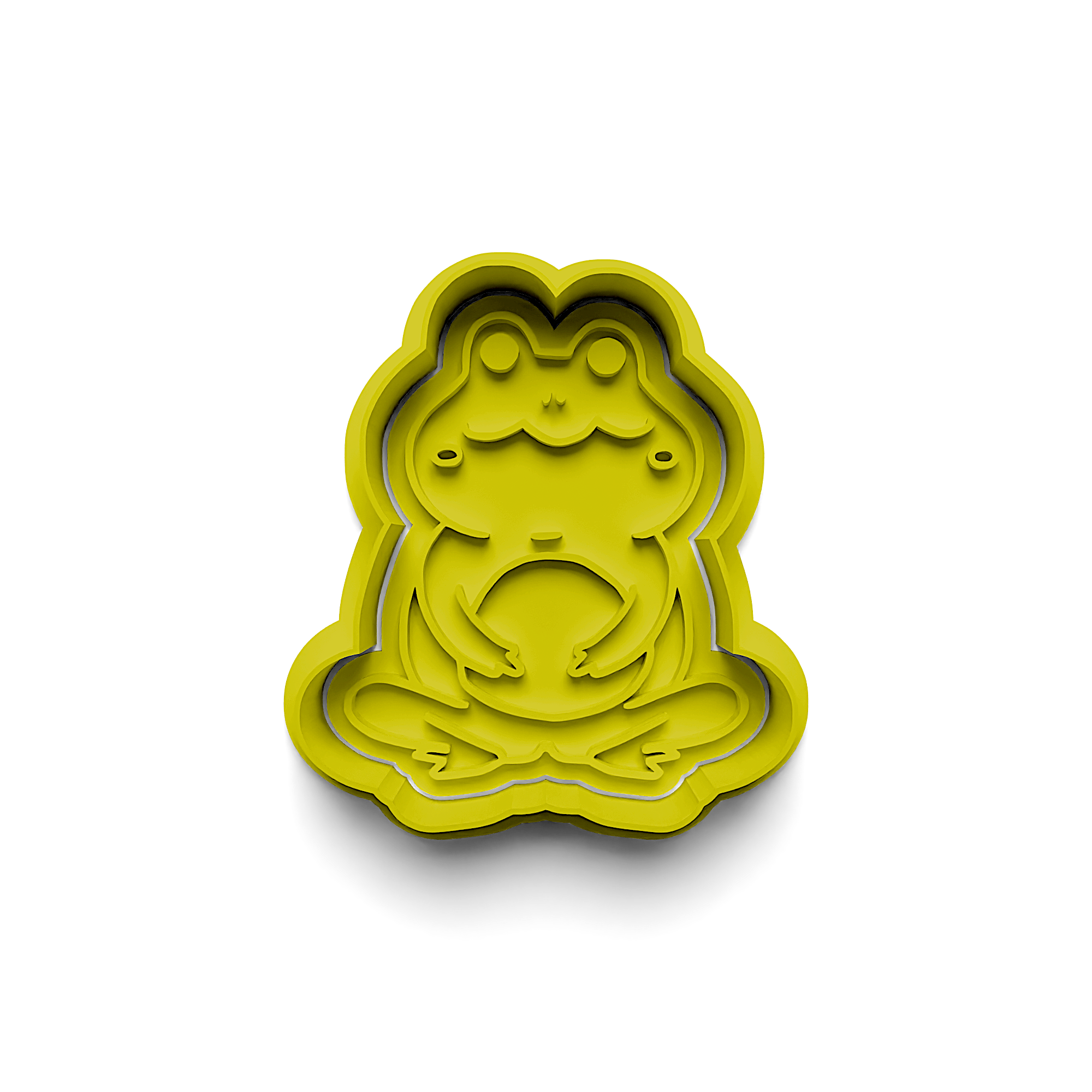 Frog Cookie Mold Stamp and Cutter Set (0583_21)