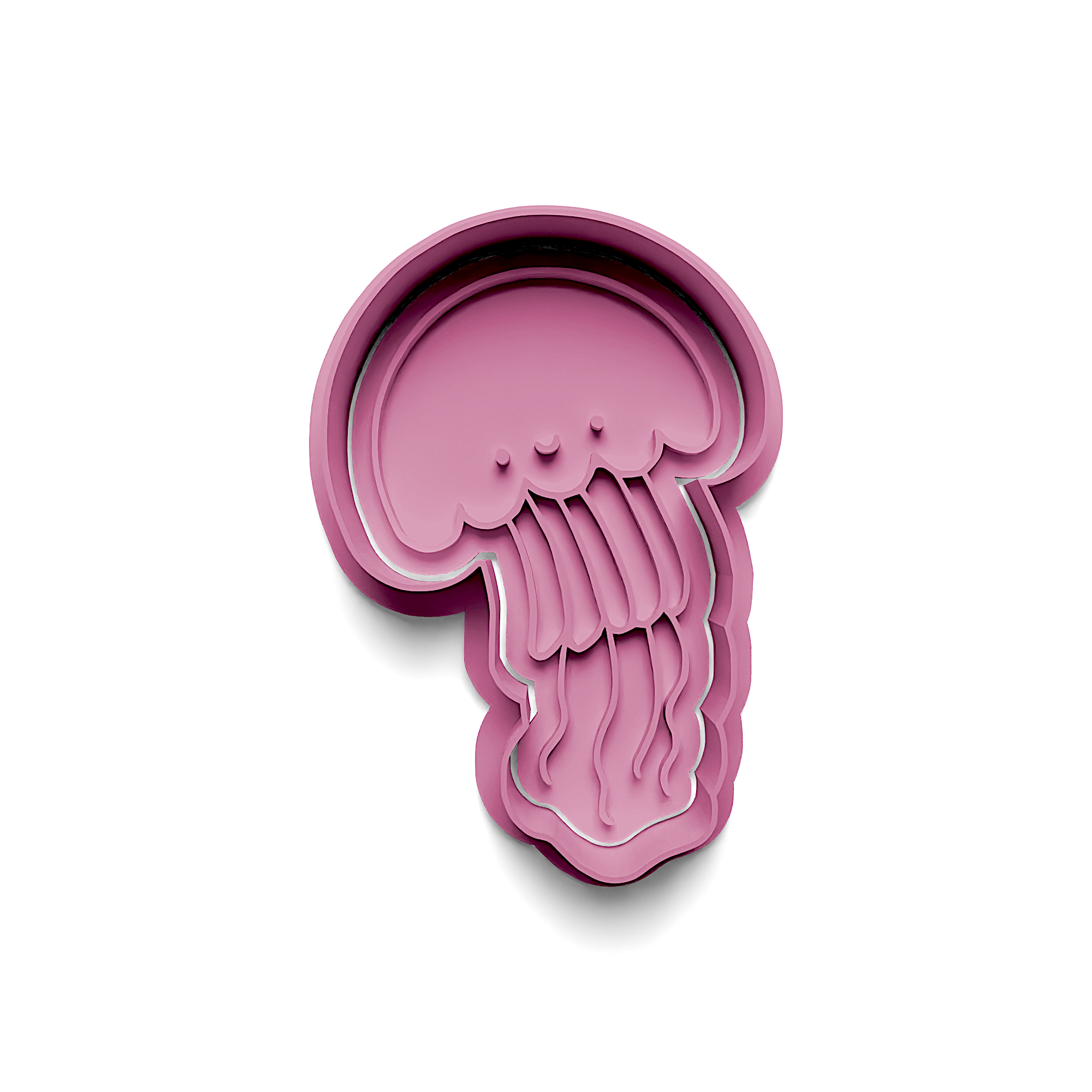 Jellyfish Cookie Cutter Stamp and Cutter Set (0583_3)