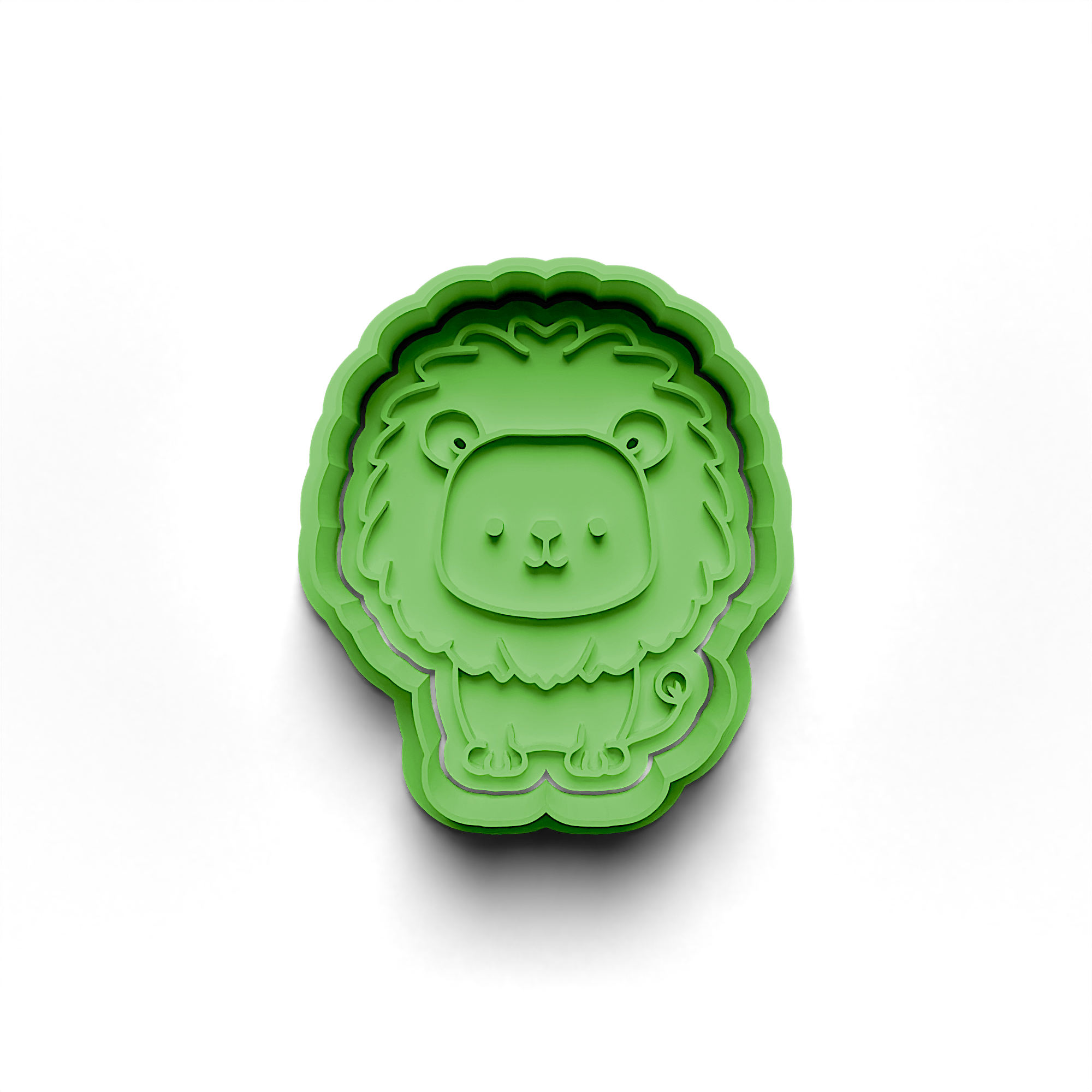 Lion Cookie Cutter Stamp and Cutter Set (0583_35)